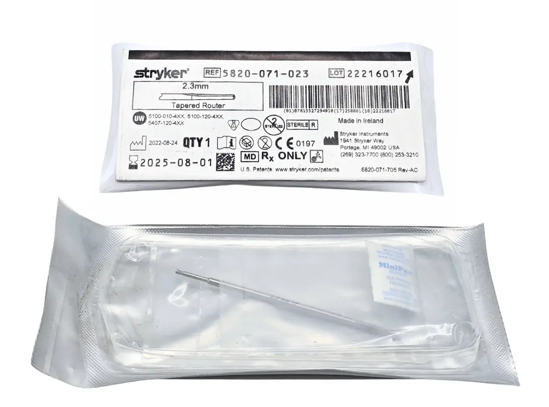 Stryker 5820-071-023 Tapered Router 2.3mm Exp 2025-08-01 NEW