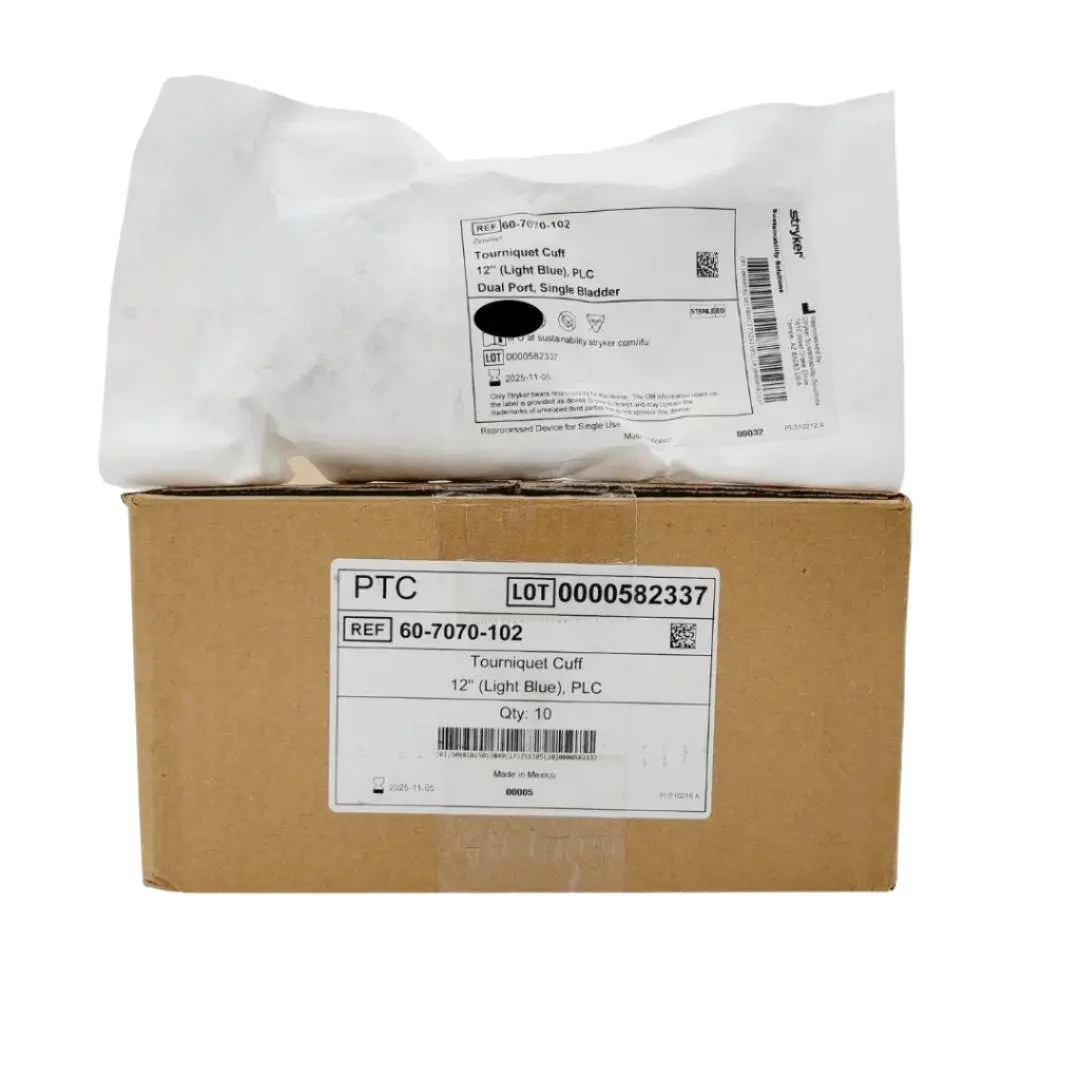 Stryker Sustainability 60-7070-102 10BX Tourniquet Cuff 12" BX/10 Dual Port