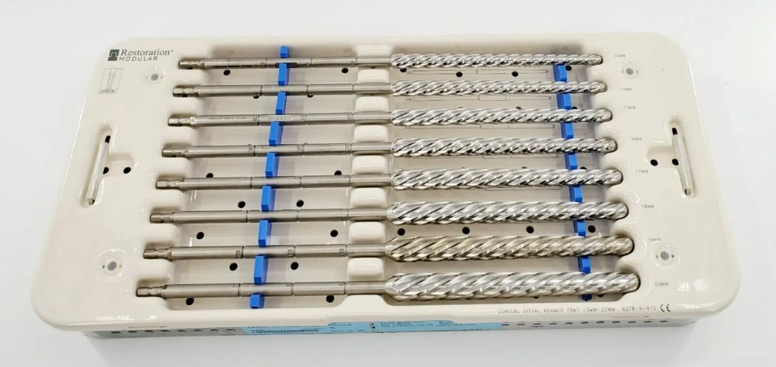 Stryker 6278-9-910 Restoration Modular Conical Reamer Tray Complete Set - Image 2