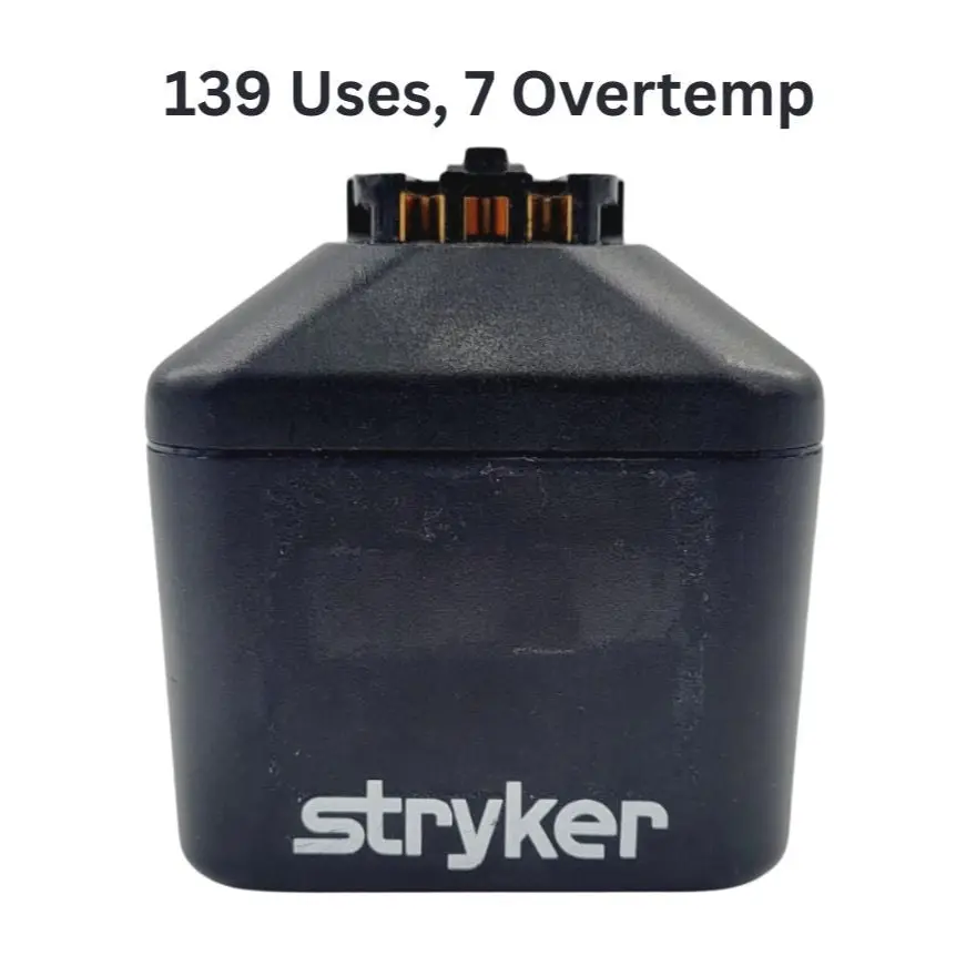 Stryker 7215-000-000 SmartLife Large Battery Pack w/ Over Temp History 139 Uses