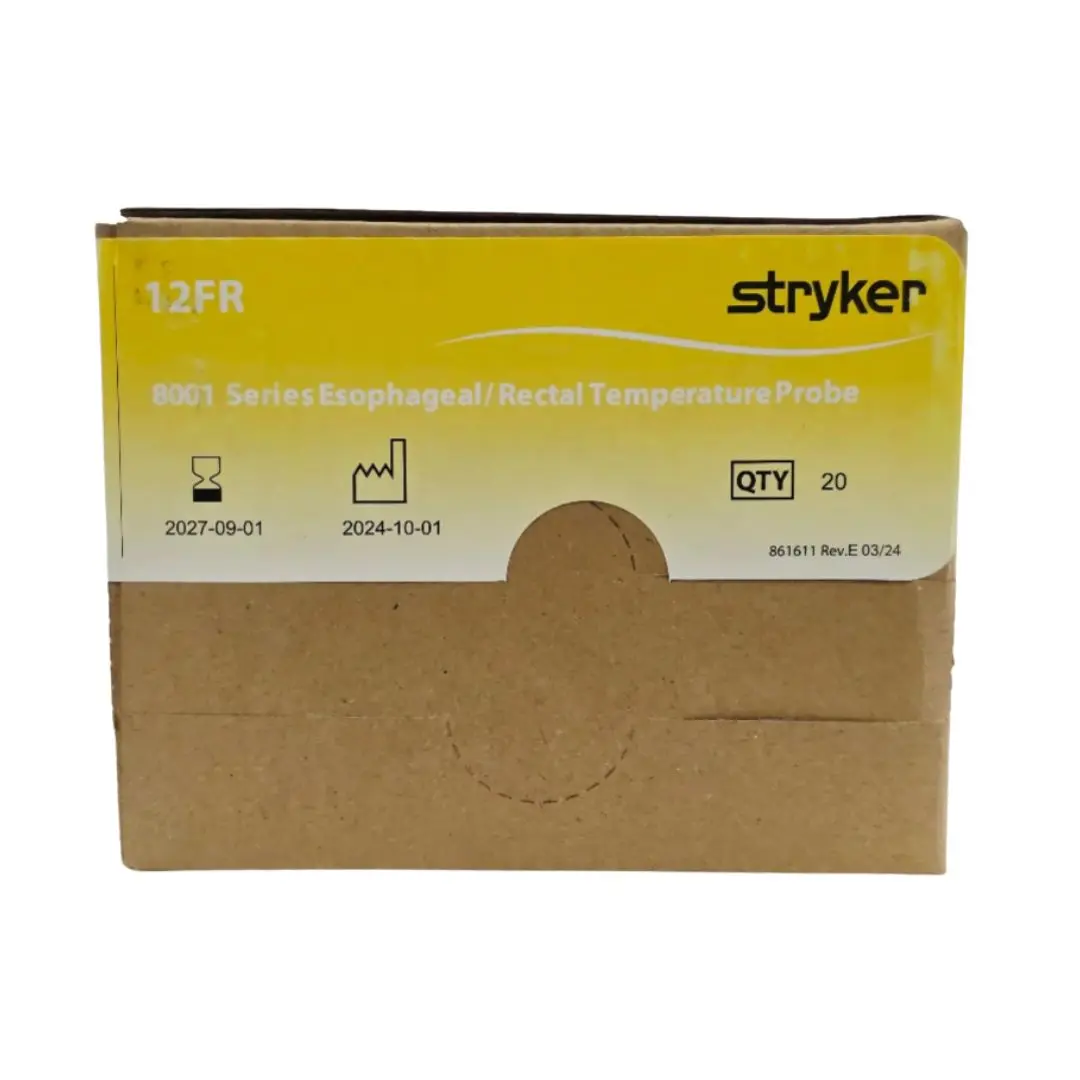 Stryker 8001-063-412 8001 Series Esophageal/Rectal Temperature Probe 12Fr. BX/20