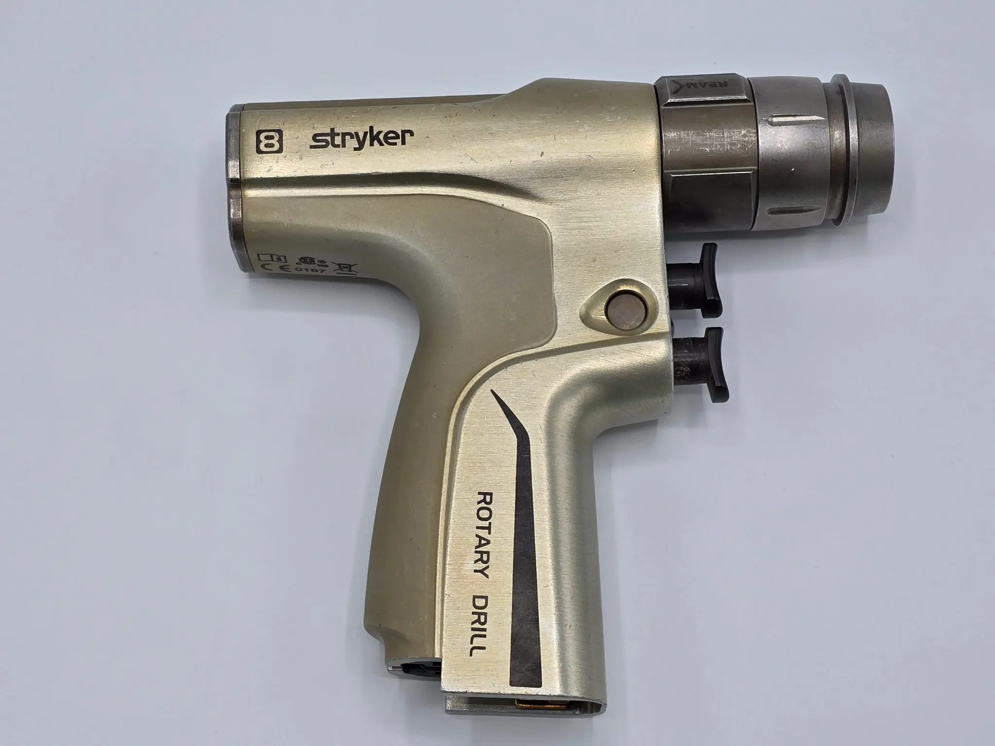Stryker 8205-000-000 System 8 Dual Trigger Rotary Drill Handpiece 6-1/8" - Image 3
