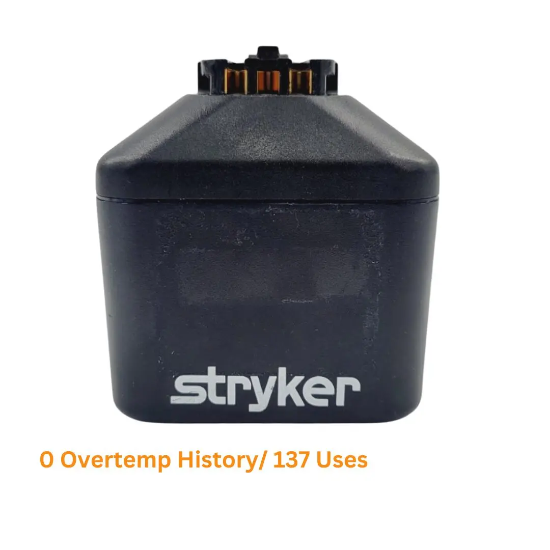 Stryker battery pack 7215-000-000 SmartLife Large Battery Pack w/ Over Temp History 137 Uses