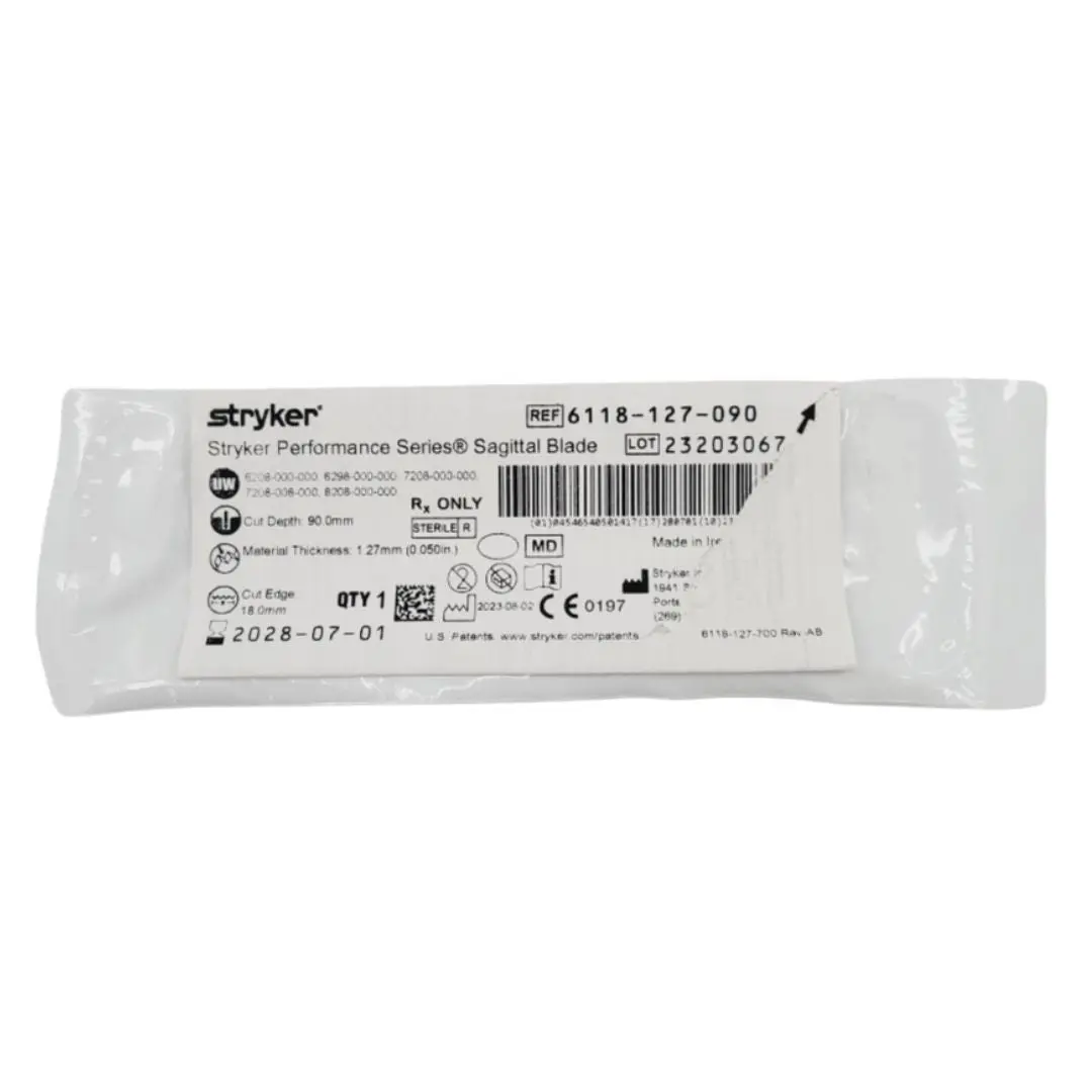 Stryker 6118-127-090 Stryker Performance Series Sagittal Blade 18mm Cut Edge