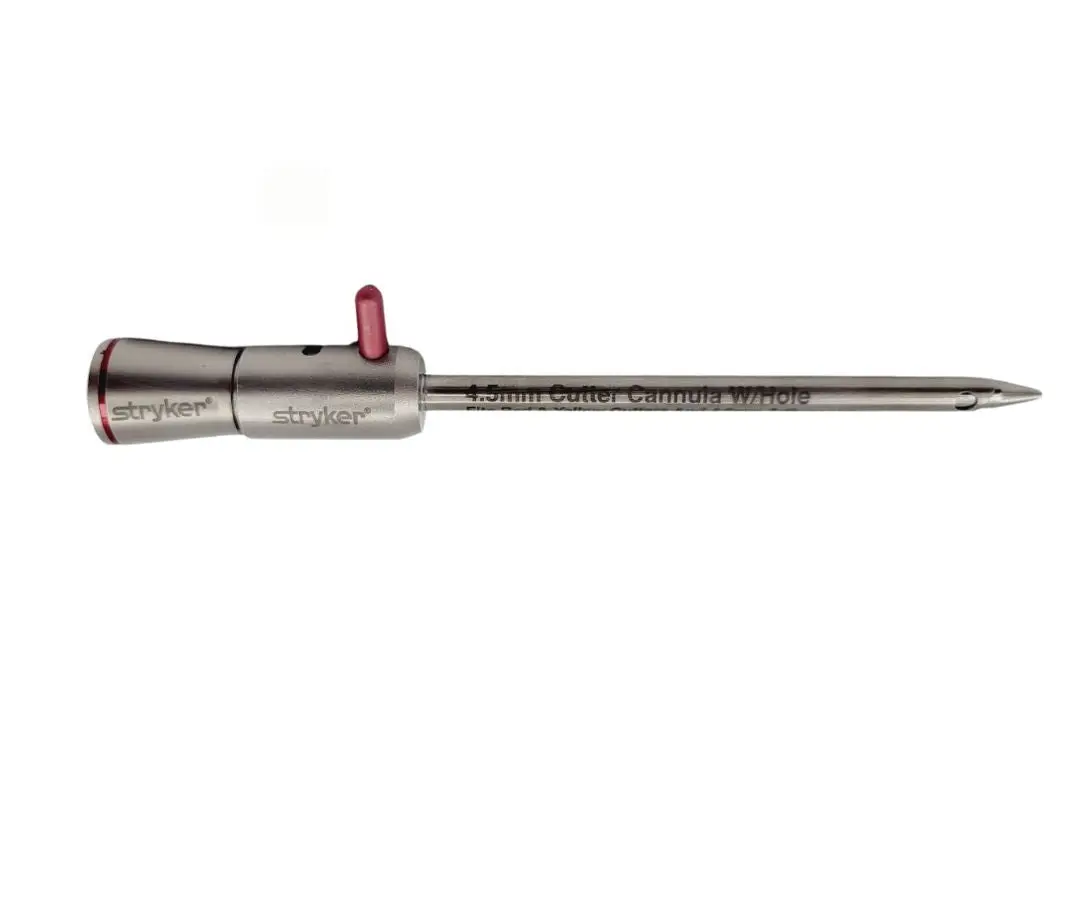 Stryker Cutter Cannula 275-722-300 with Hole 4.5mm 4-1/2"