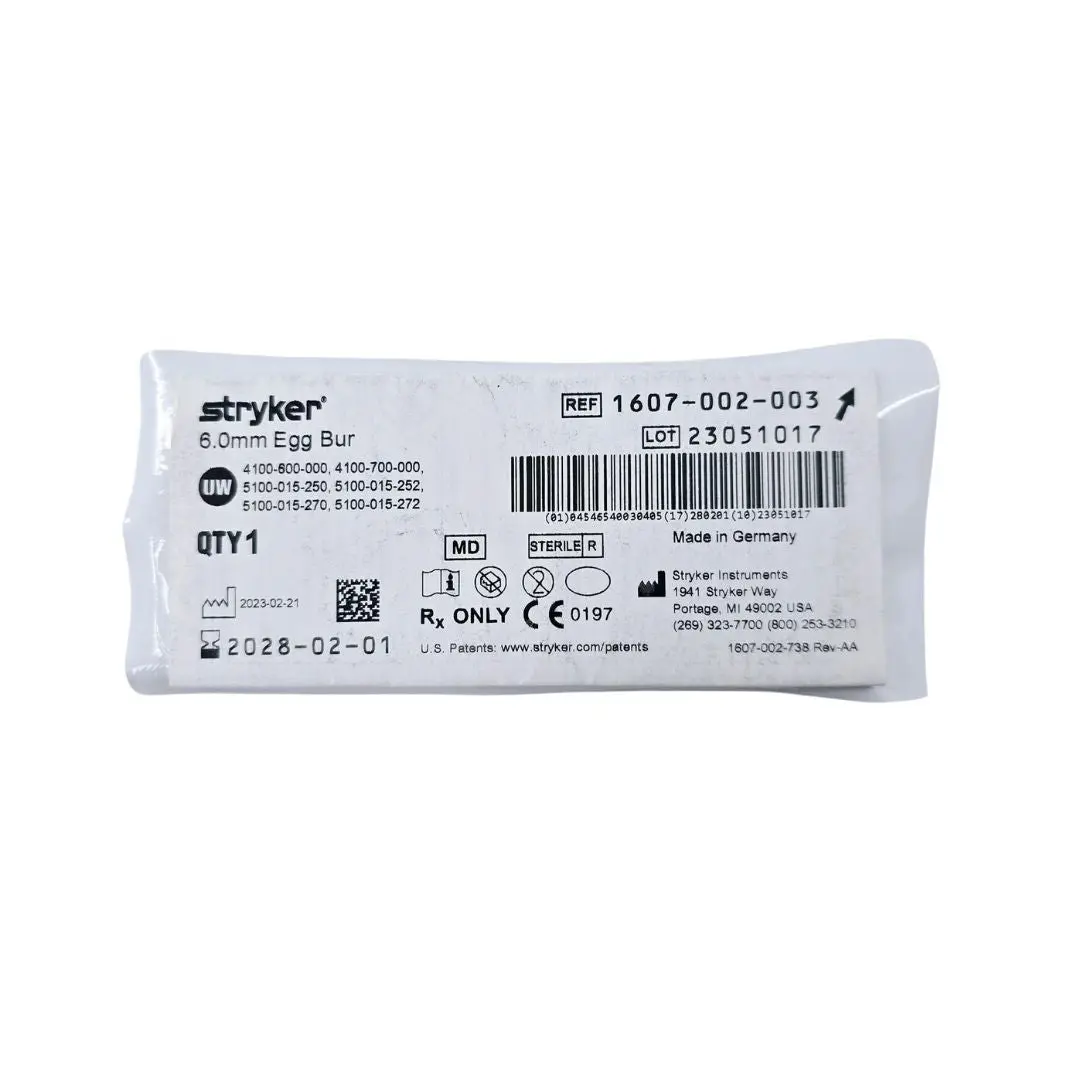 Stryker Egg Bur 1607002003 6.0mm