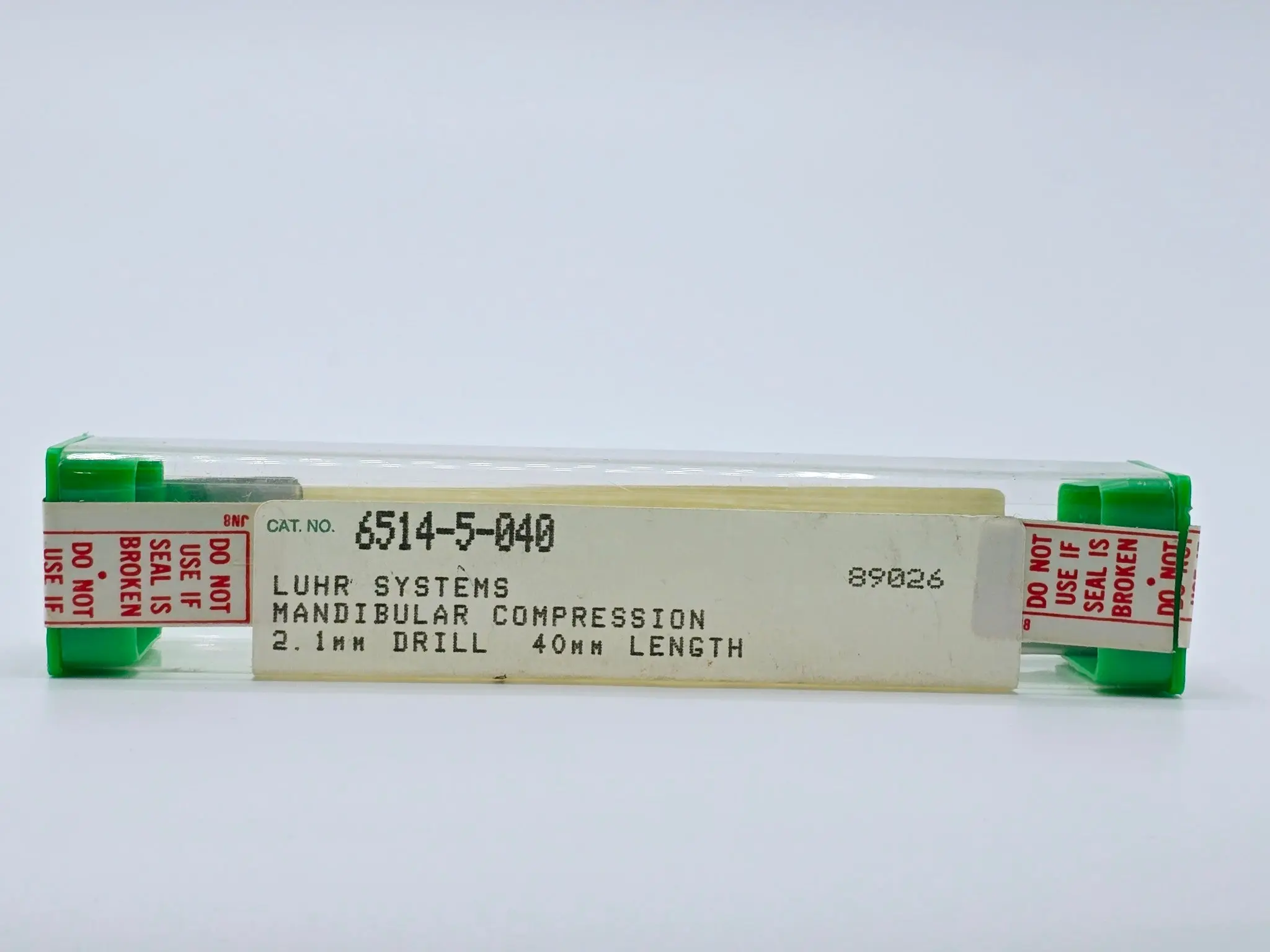 Stryker Howmedica 6514-5-040 Mandibular Compression Drill Bit 2.1mm x 40mm - Image 2
