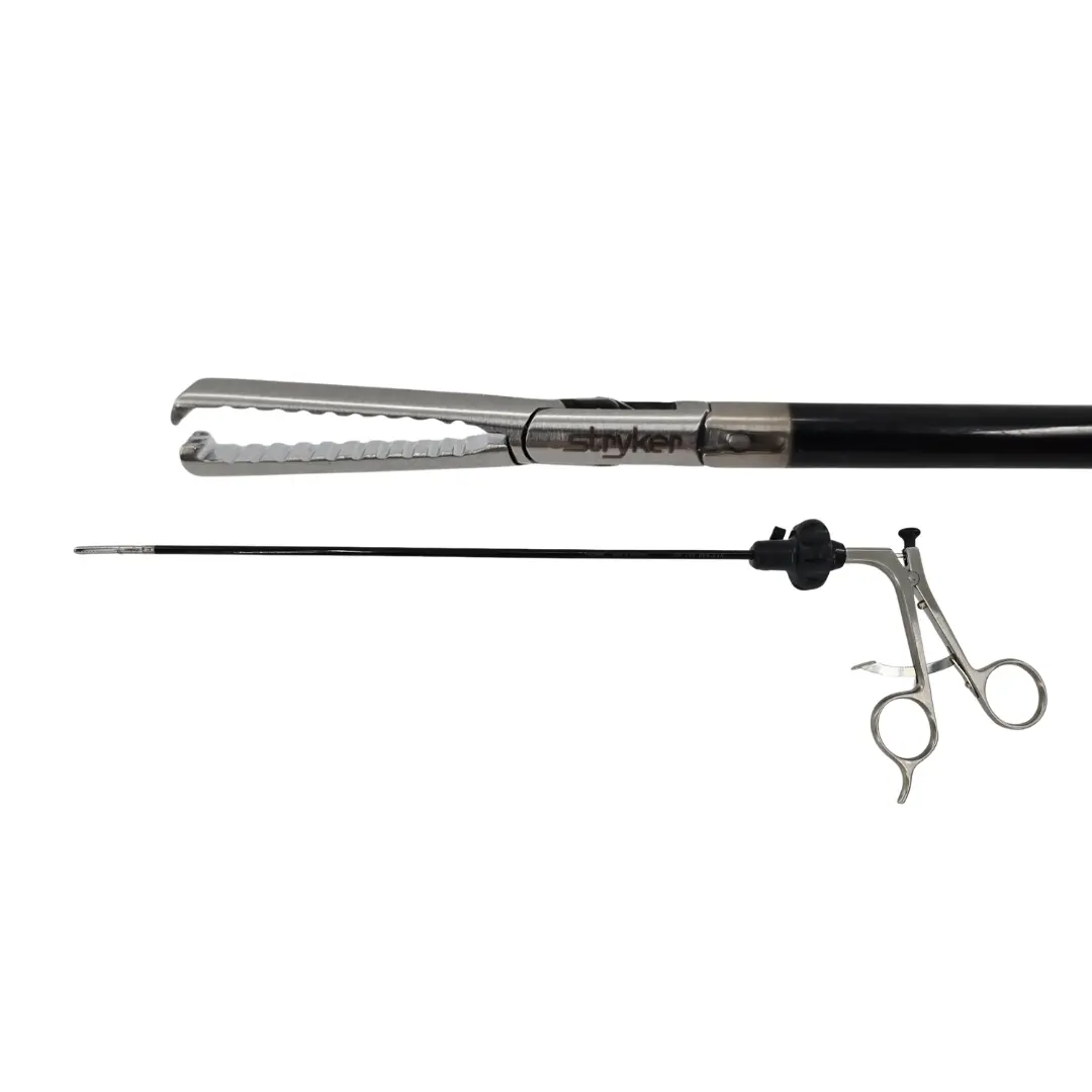 Stryker Laparoscopic Grasper 250-080-234 Laparoscopic Grasper w/ 250-080-697 Retention Grasper Insert 18-3/4"