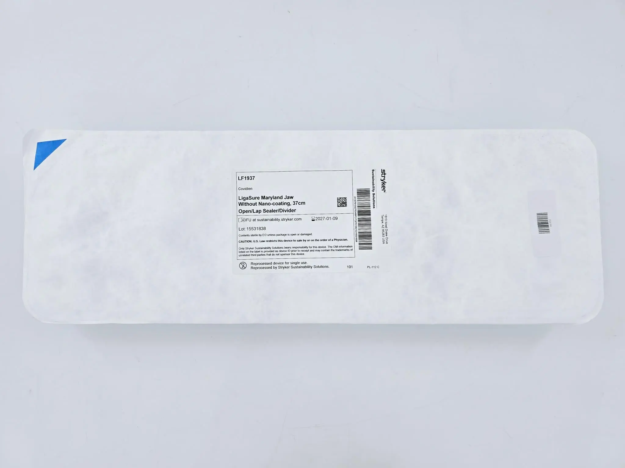 Stryker Sustainability LF1937 Covidien LigaSure Maryland Jaw, w/o Nano-coating, 37cm Length - Image 2