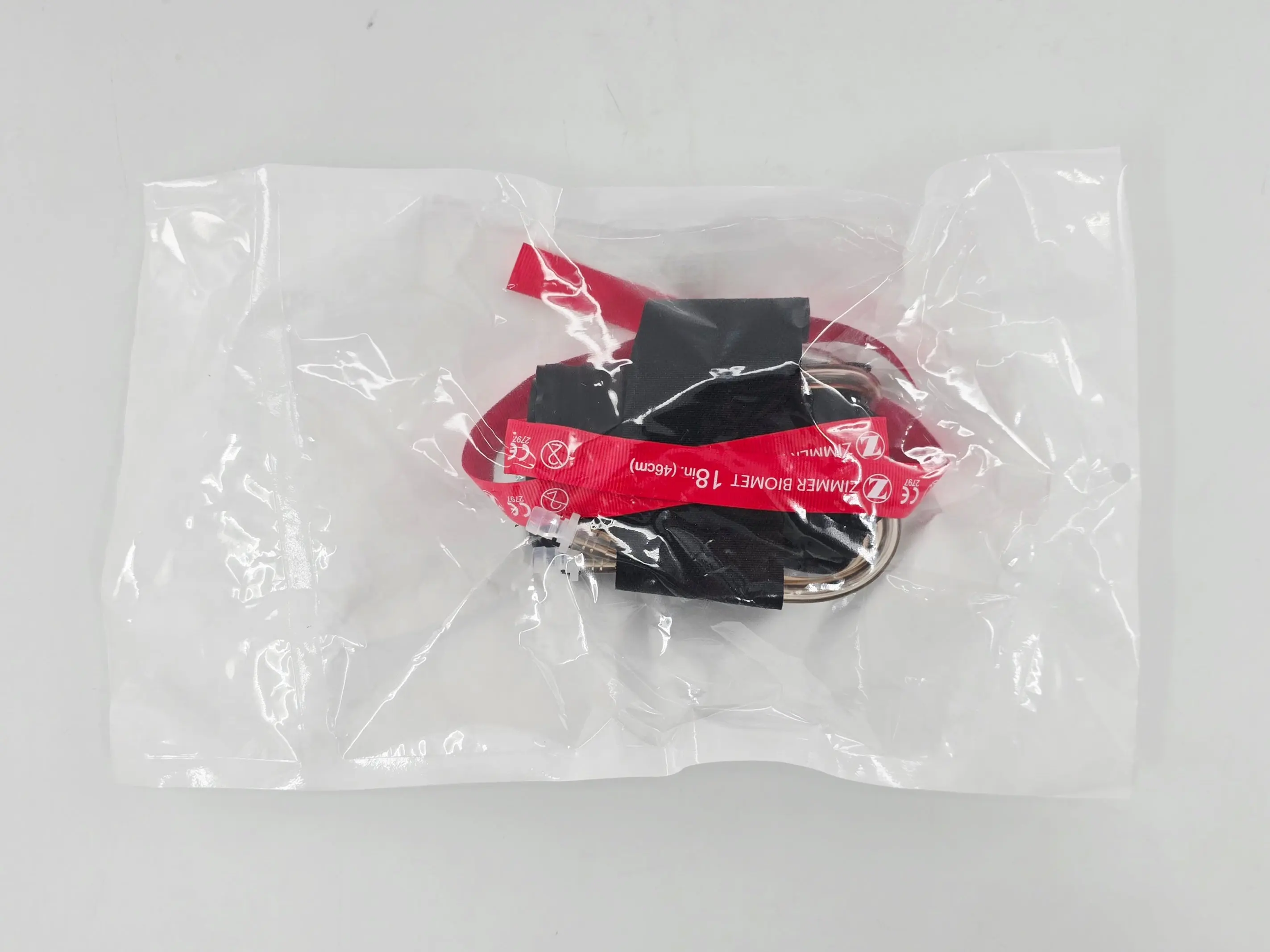 Stryker Sustainability 60-7070-103 Zimmer Reprocessed Tourniquet Cuff PLC Dual Port Single Bladder 18" (Red) 1/EA - Image 3