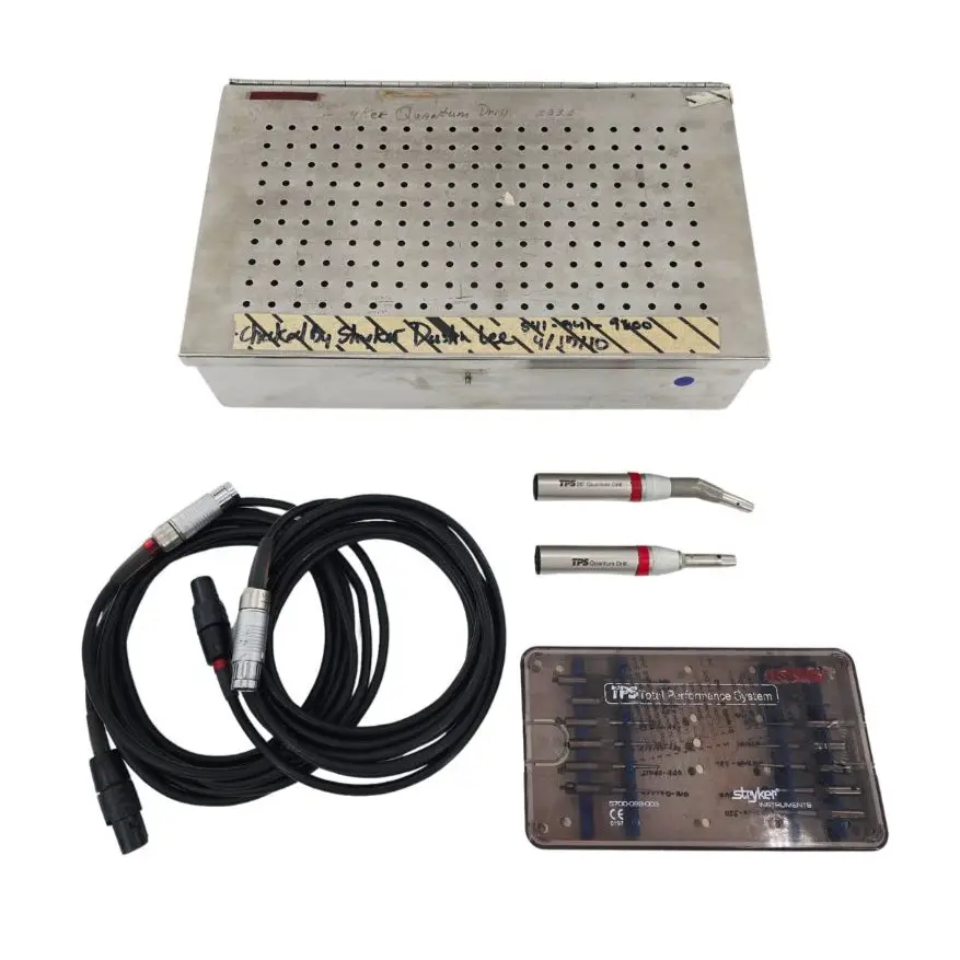 Stryker TPS Quantum Drill Set w/ Carbide Bur Set & Instrument Case