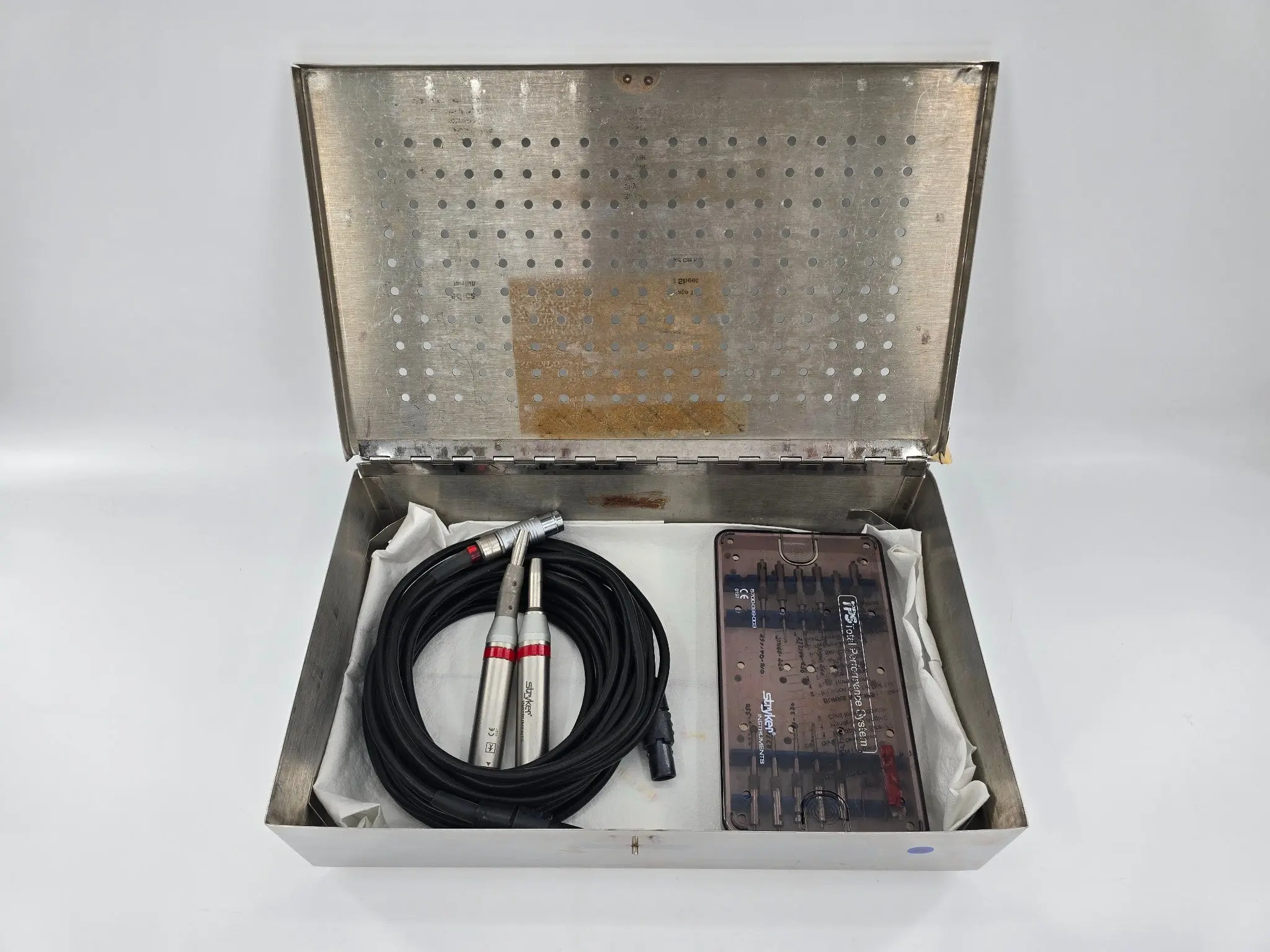 Stryker TPS Quantum Drill Set w/ Carbide Bur Set & Instrument Case - Image 18