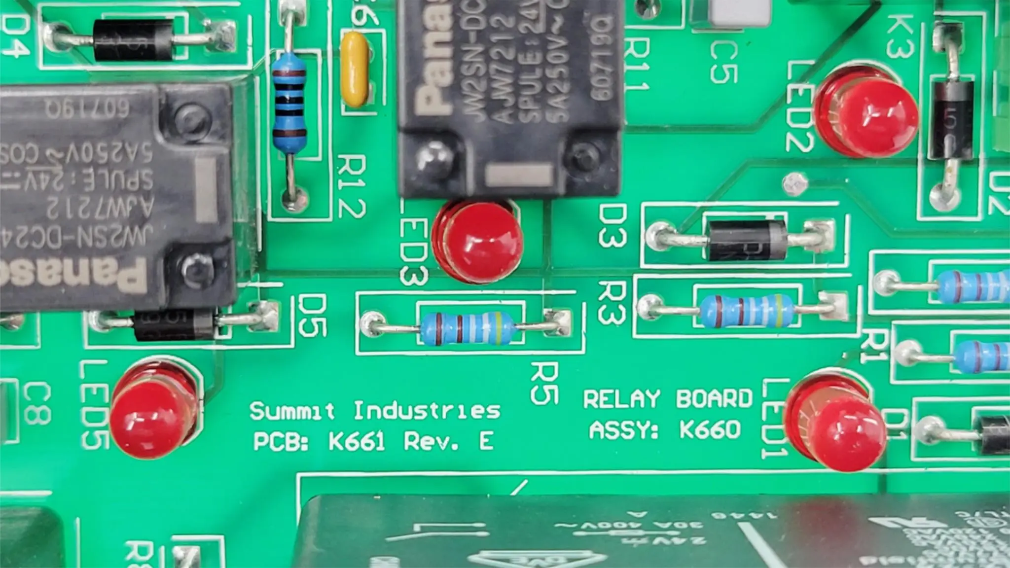 Summit Industries ASSY-K660 Relay Board Assembly from a L177-03 System Cabinet - Image 3