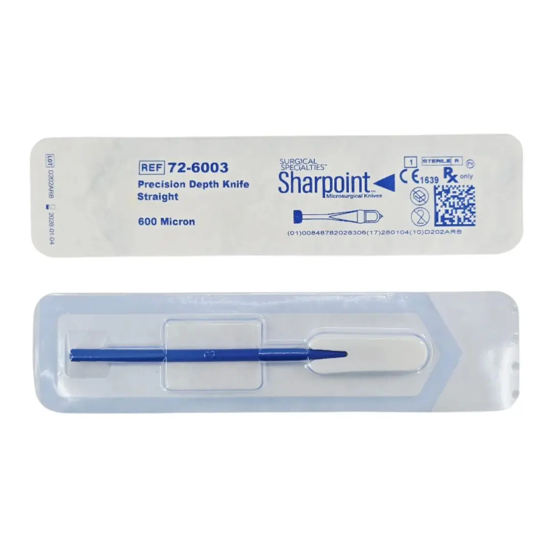 Surgical Specialties 72-0303 Sharpoint Precision Depth Knife Straight 300 Micron 1/EA