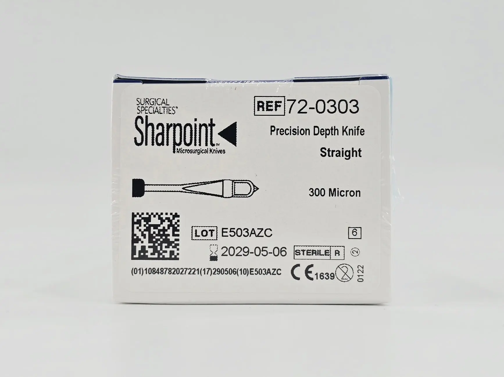 Surgical Specialties 72-0303 Sharpoint Precision Depth Knife Straight 300 Micron BX/6 - Image 2