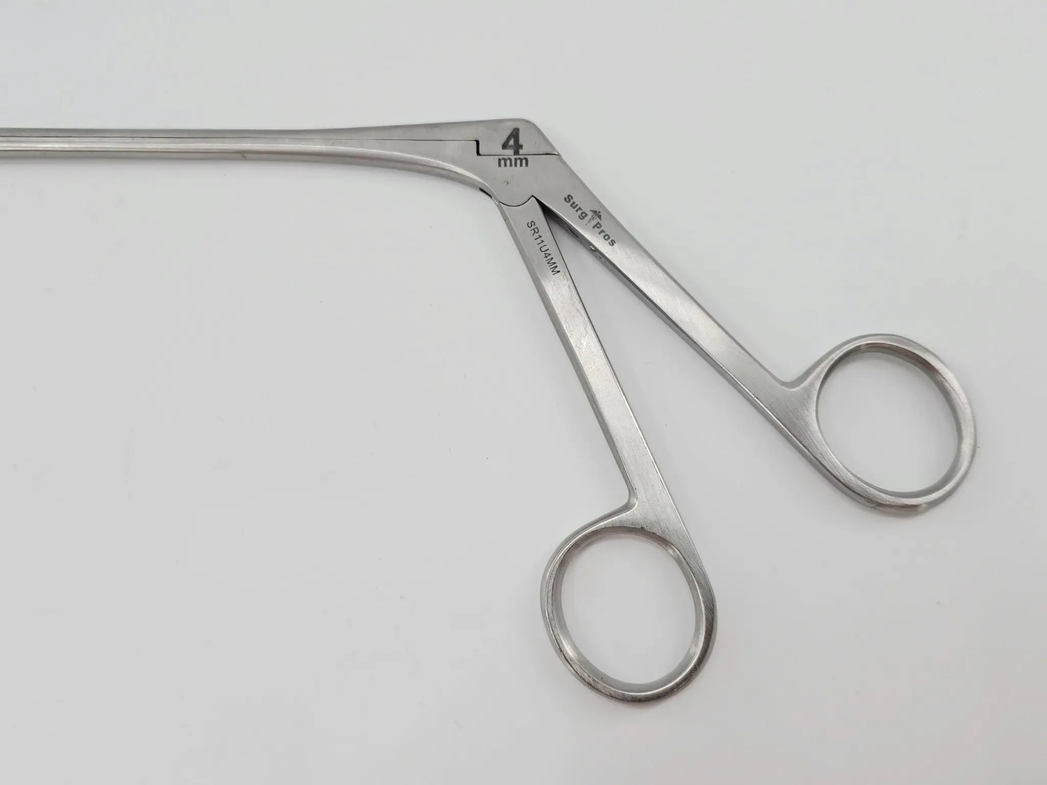 SurgiPros SR11U4MM 4mm Pituitary Rongeur 10mm Oval Cup Angled 45° 13-3/4" - Image 3