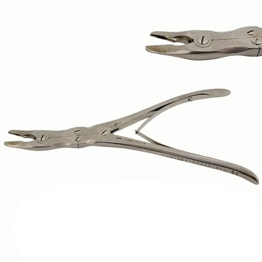 Surgpro Ruskin Rongeur 3mm x 10mm Curved Orthopedic 9-1/2"