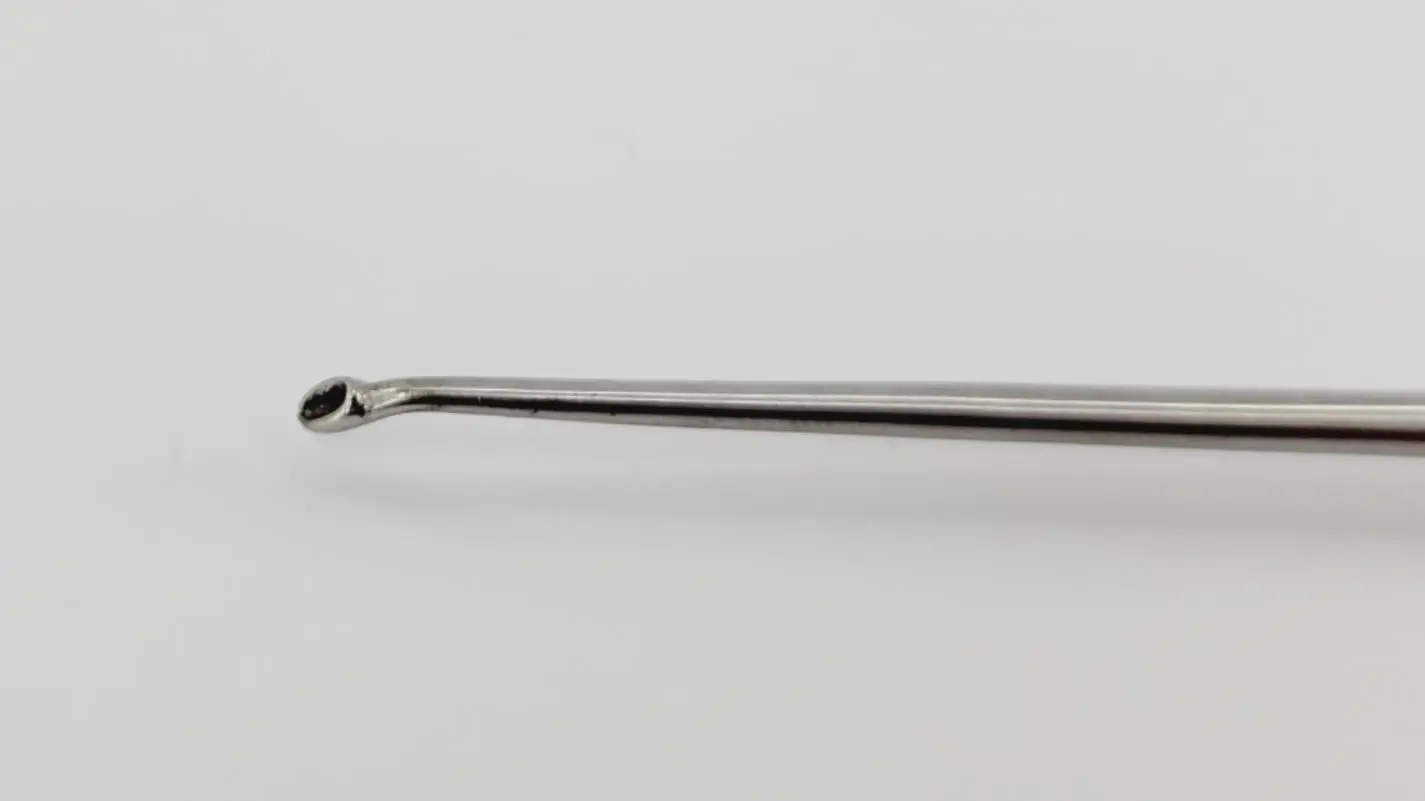 Surgpro U-2190SP Chroma-Line Micro Spinal Curette Angled Size 6/0 Red 9-1/4" - Image 2
