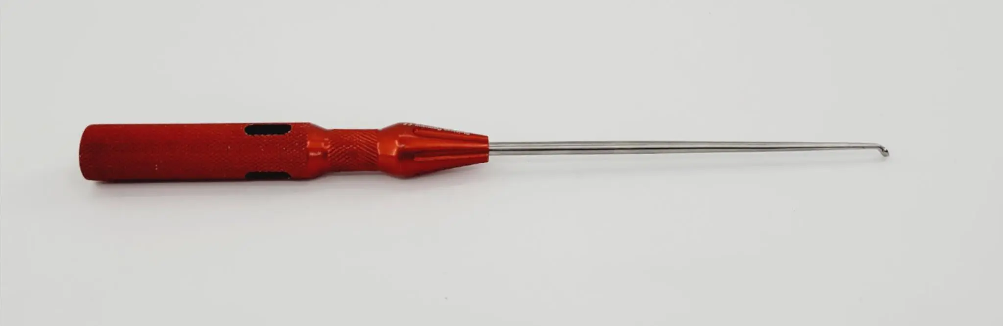 Surgpro U-2190SP Chroma-Line Micro Spinal Curette Angled Size 6/0 Red 9-1/4" - Image 3