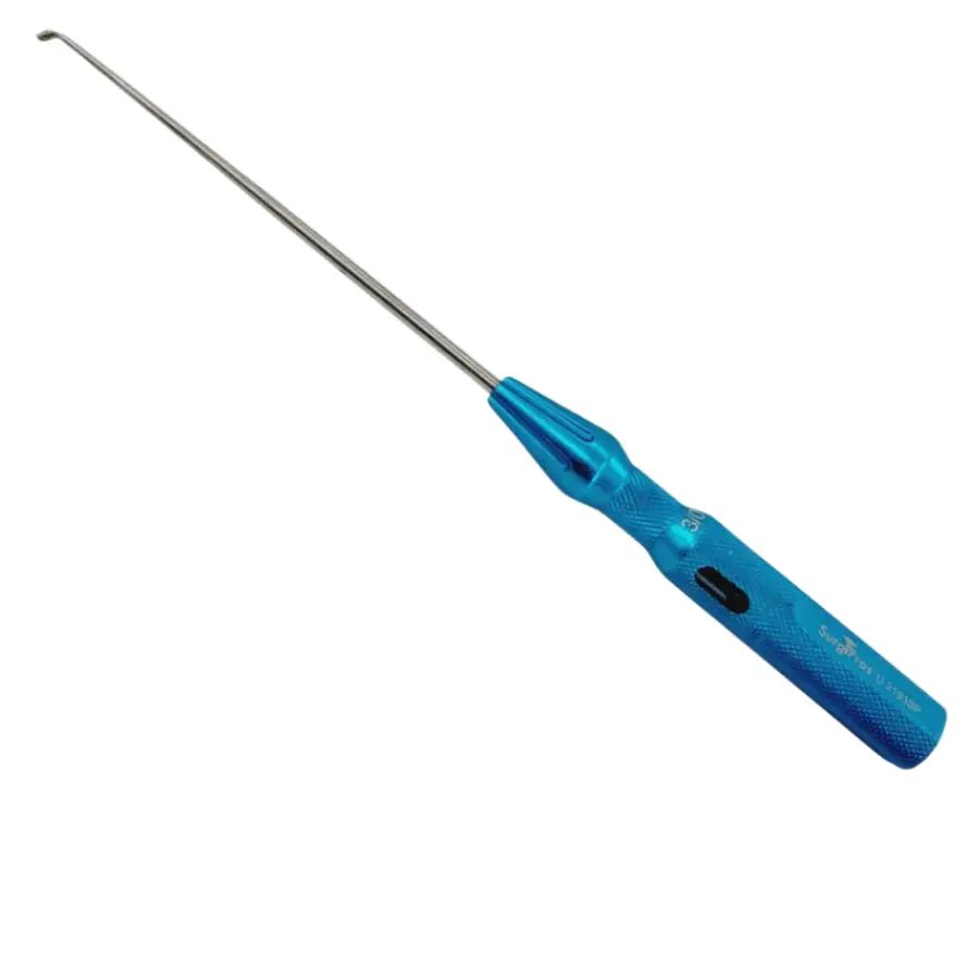 Surgpro U-2193SP Chroma-Line Micro Spinal Curette Angled Size 3/0 9-1/8"
