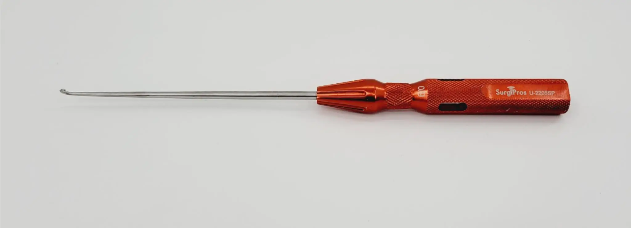 Surgpro U-2205SP Chroma-Line Micro Spinal Curette Reverse Angled Size 6/0 9-1/4" - Image 4