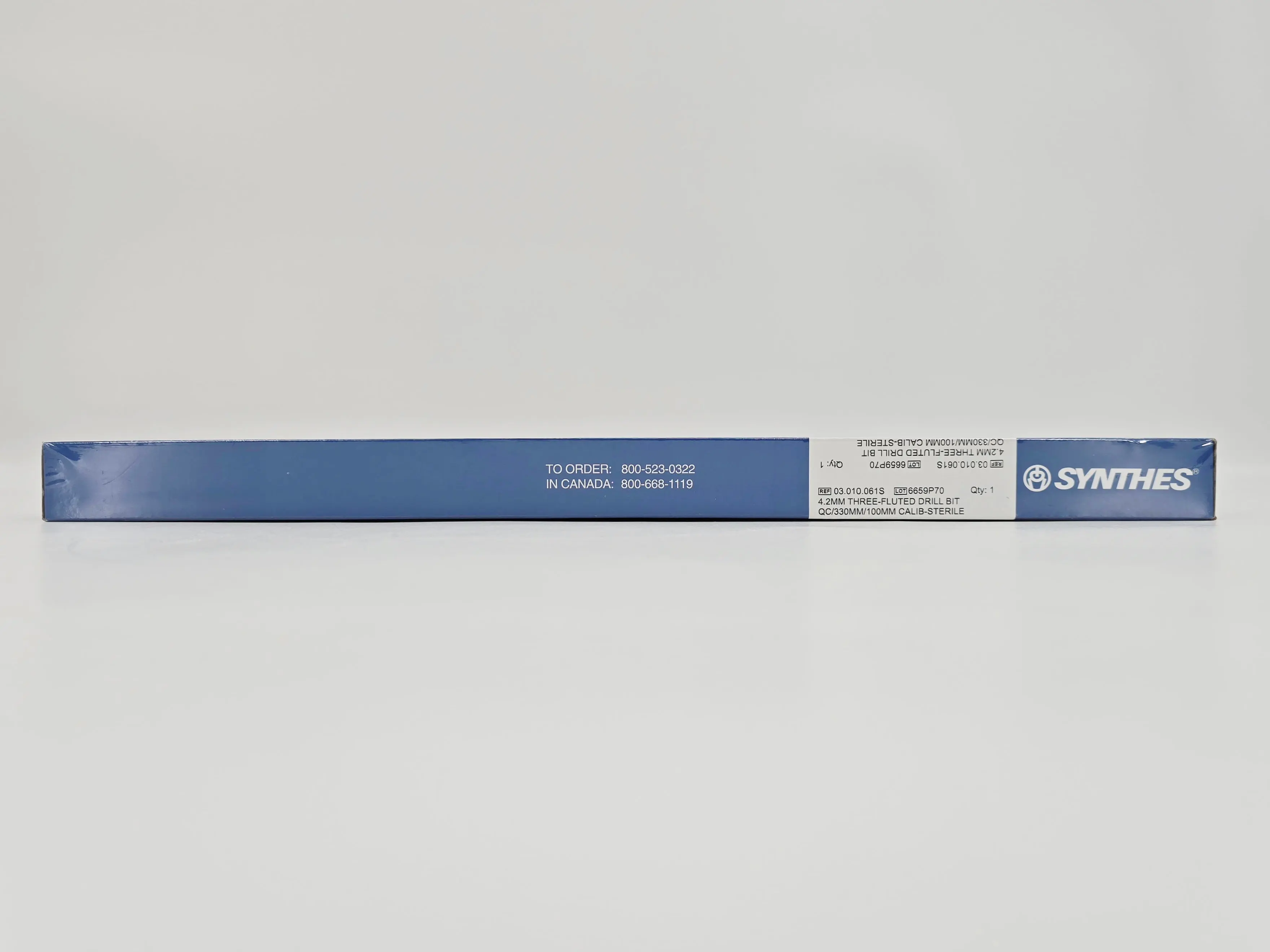 Synthes 03.010.061S 4.2mm Three-Fluted Calibrated Drill Bit QC/330mm/100m 1/EA - Image 2