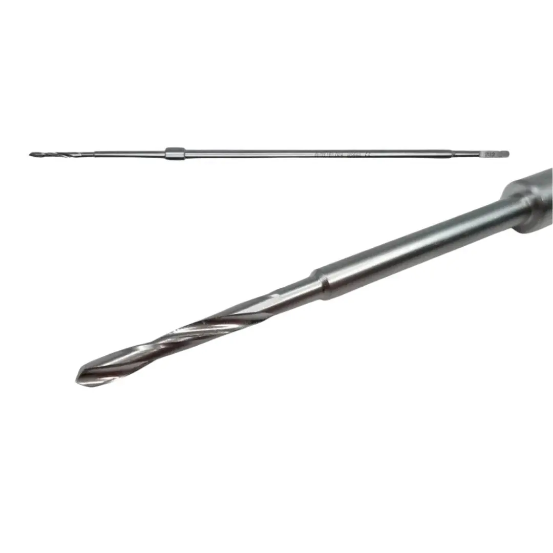 Synthes 03.161.024 Surgical 3.2mm Quick-Coupling 2-Flute Drill Bit w/Stop 9-3/4"