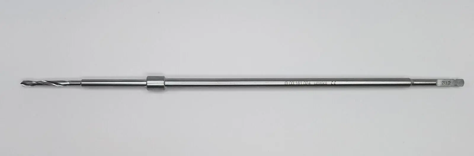 Synthes 03.161.024 Surgical 3.2mm Quick-Coupling 2-Flute Drill Bit w/Stop 9-3/4" - Image 2