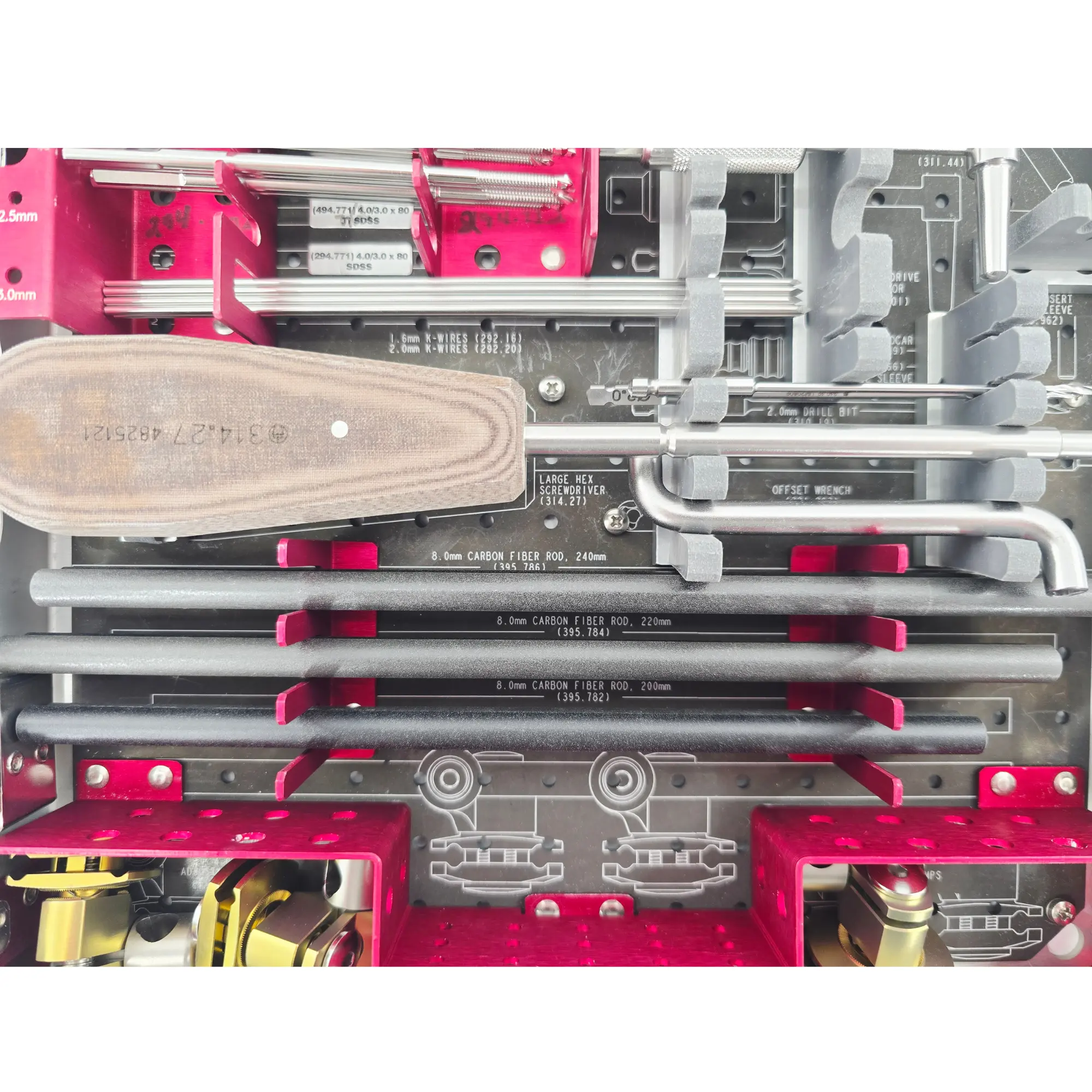 Synthes 115.963 2.4mm LCP Distal Radius Instrument & Implant Set - Volar & Dorsal Plates, Locking Screws Set - Image 4