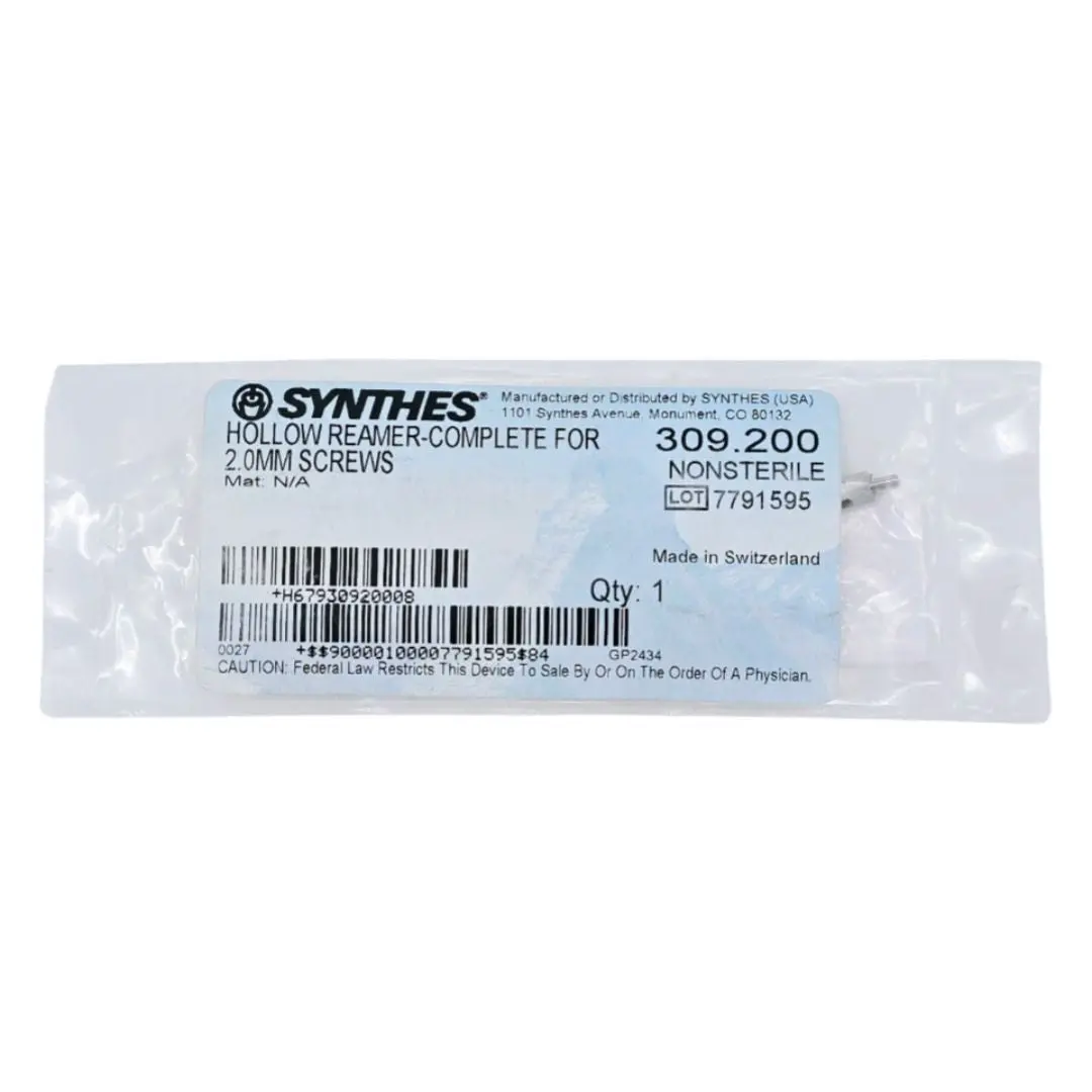 Synthes 309.200 Hollow Reamer-Complete for 2.0mm Screws