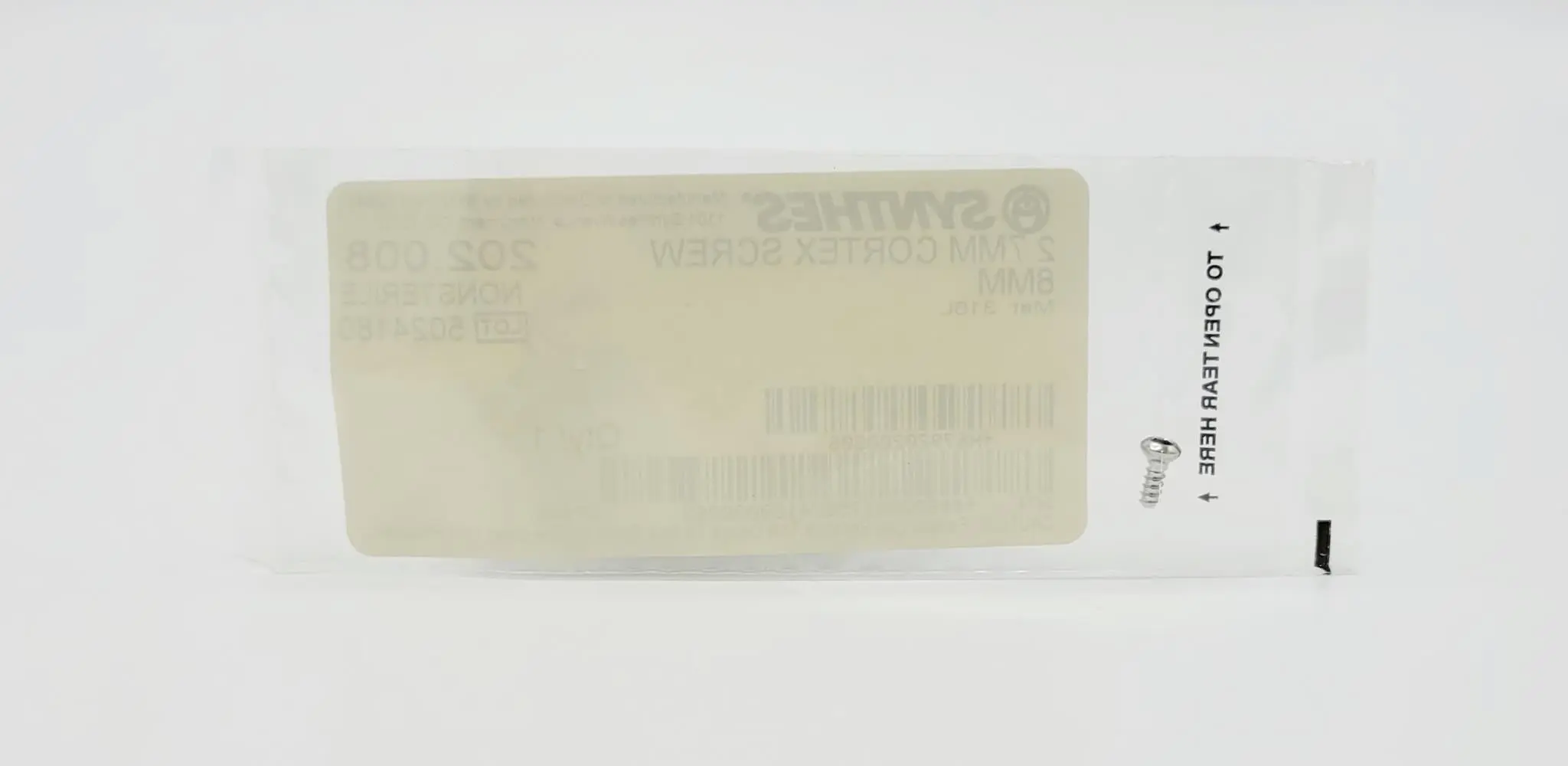 Synthes 202.008 2.7mm Cortex Screw 8mm - Image 3