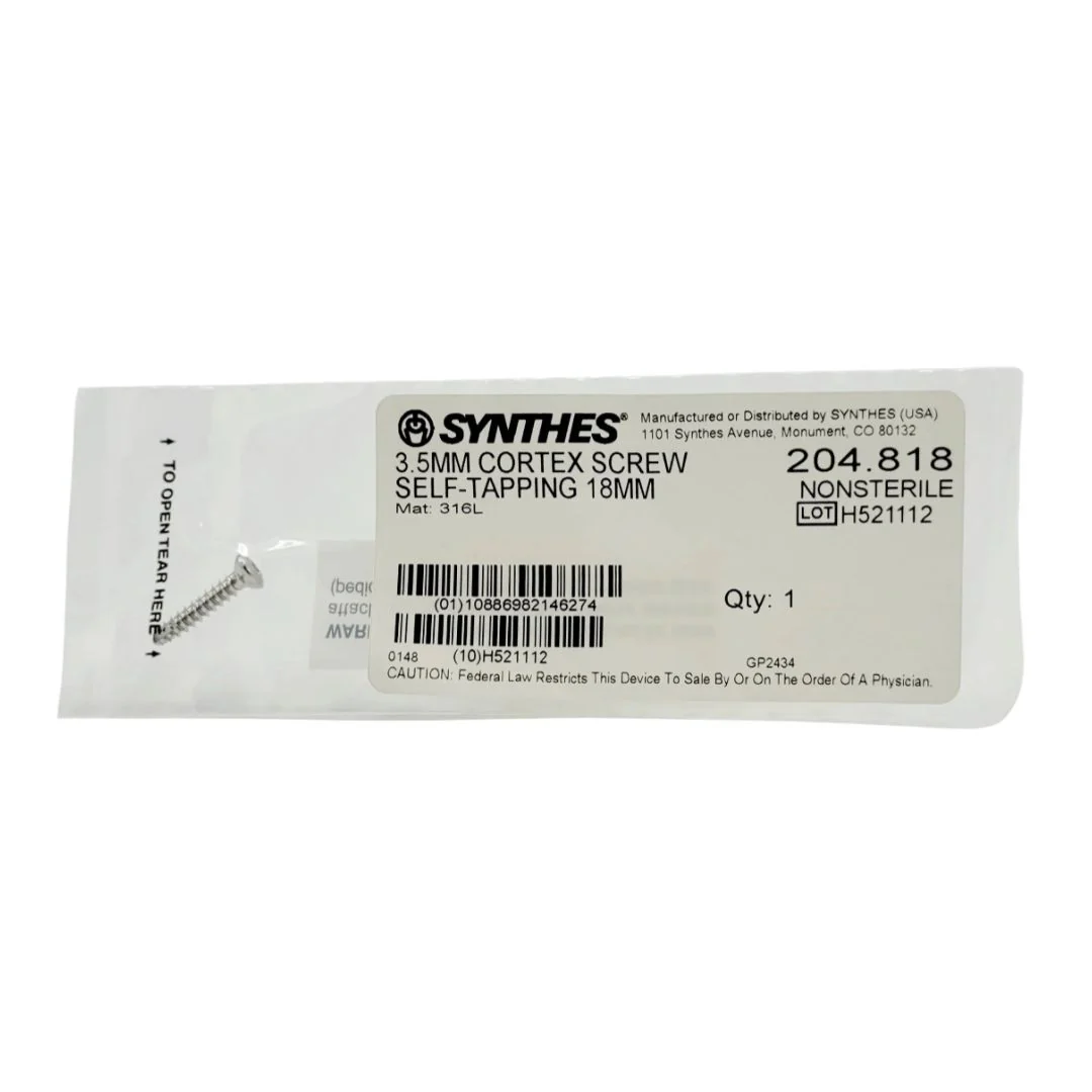 Synthes  204.818 3.5MM Cortex Screw Self Tapping 18MM