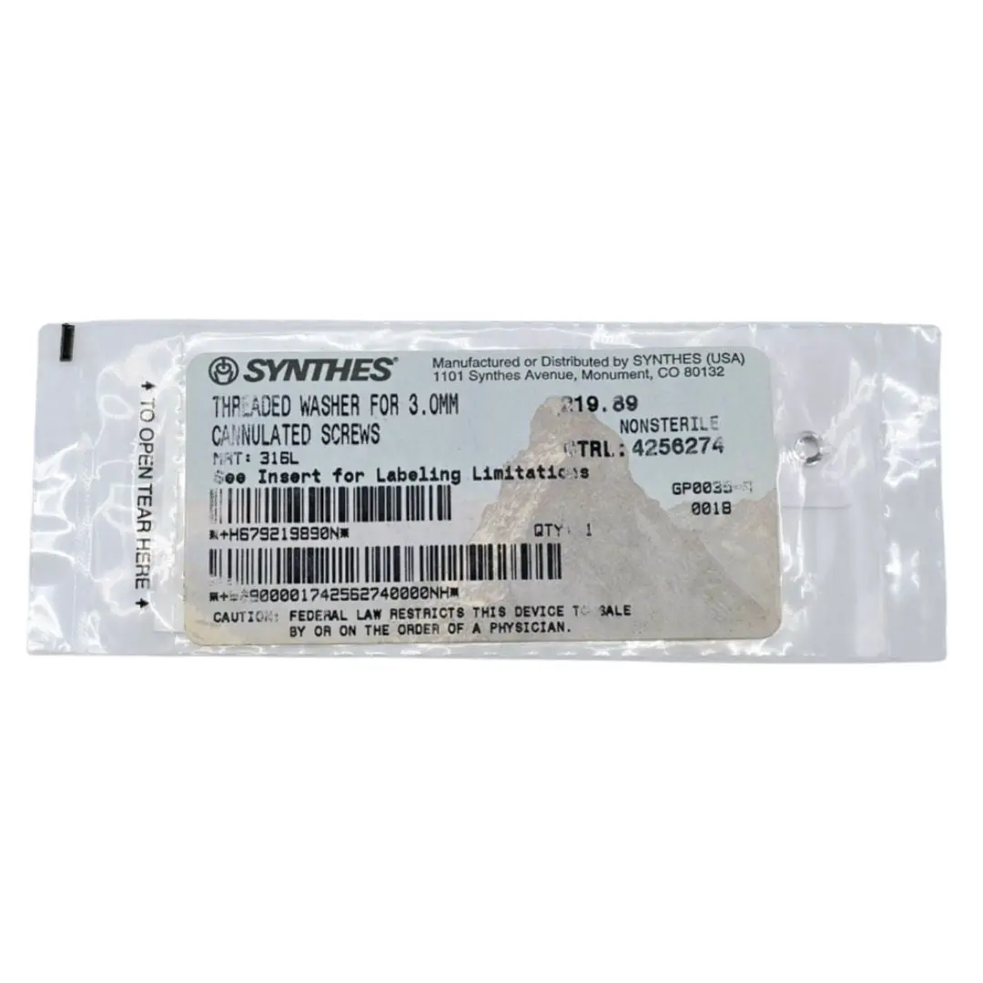 Synthes 219.89 Threaded Washer for 3.0mm Cannulated Screws