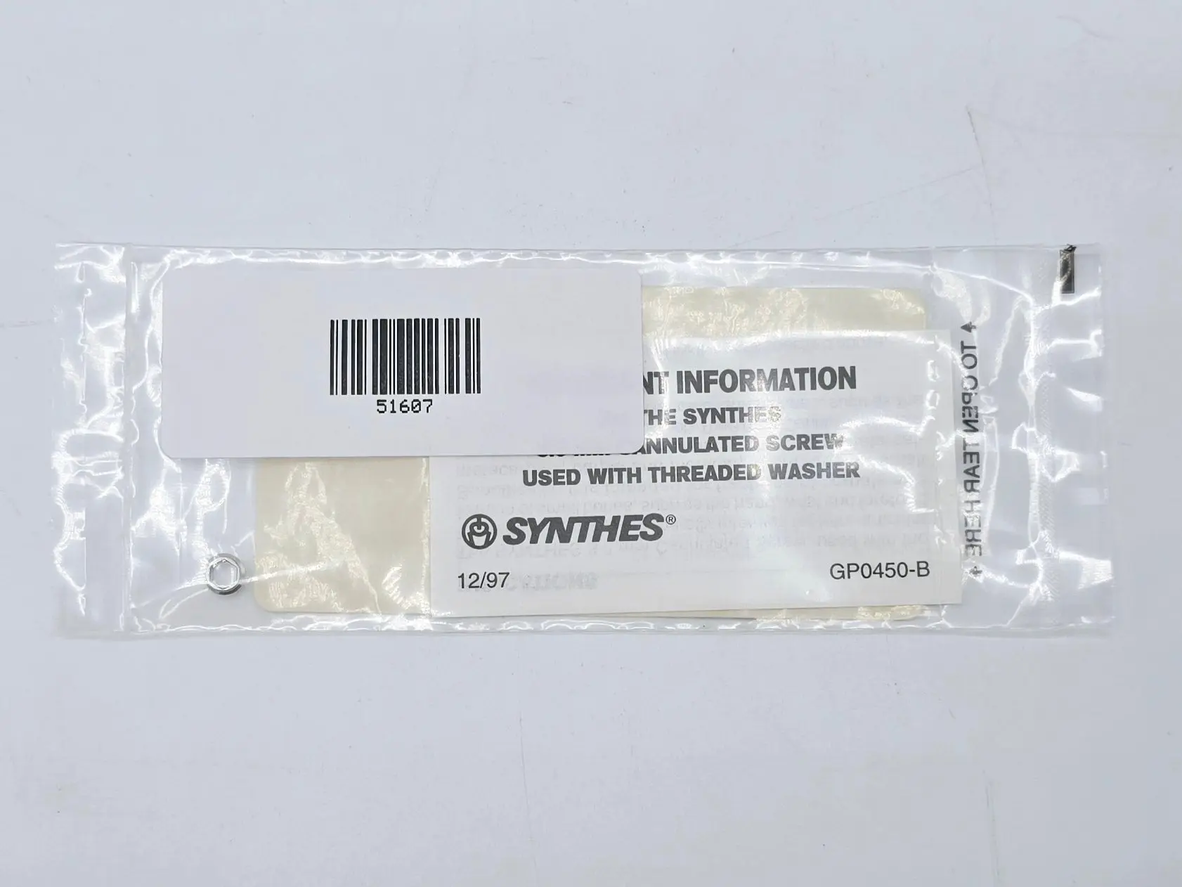 Synthes 219.89 Threaded Washer for 3.0mm Cannulated Screws - Image 3