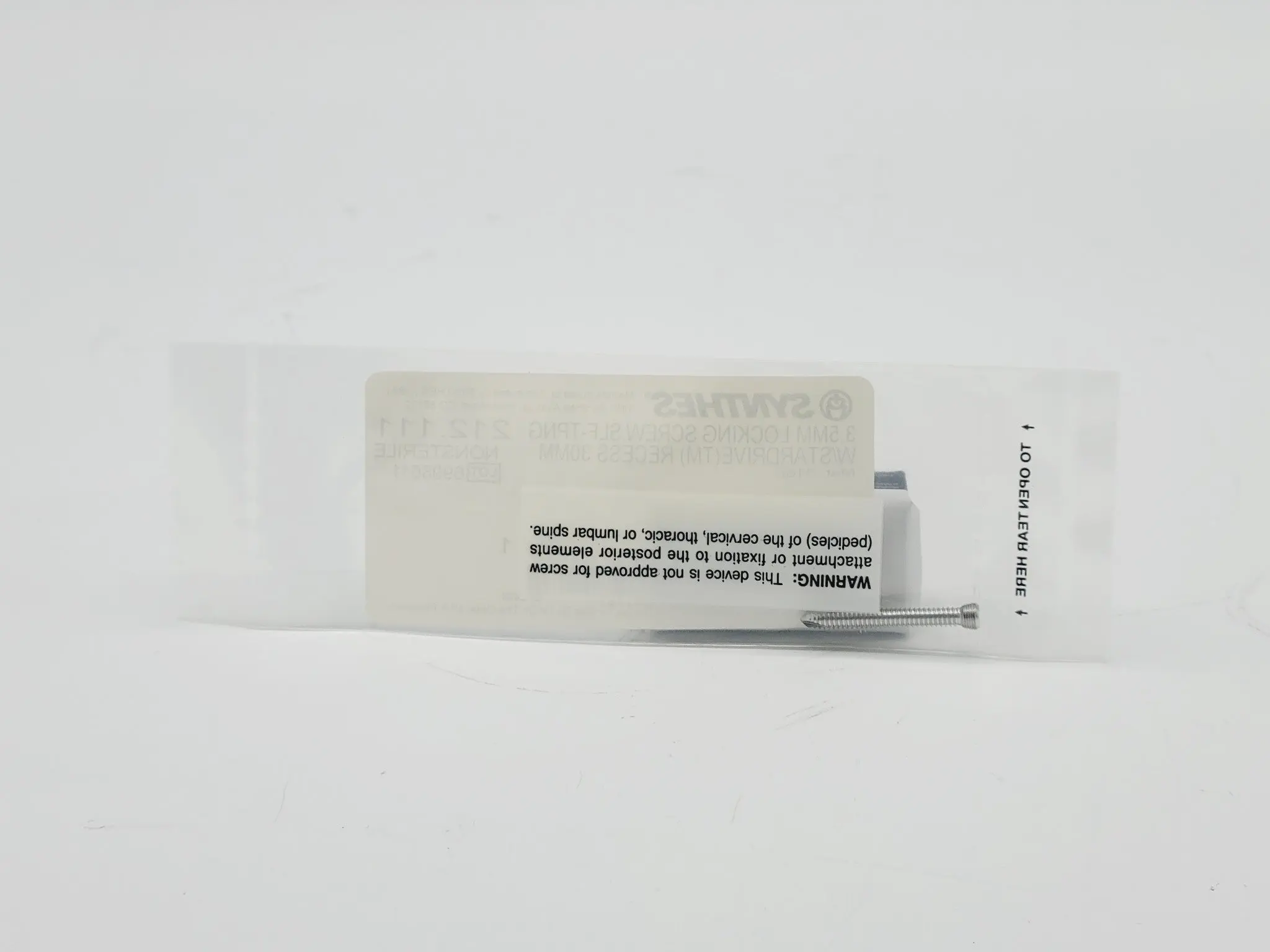 Synthes 212.111 3.5mm Locking Screw Self-Tapping w/ Stardrive (TM) Recess 30mm - Image 3