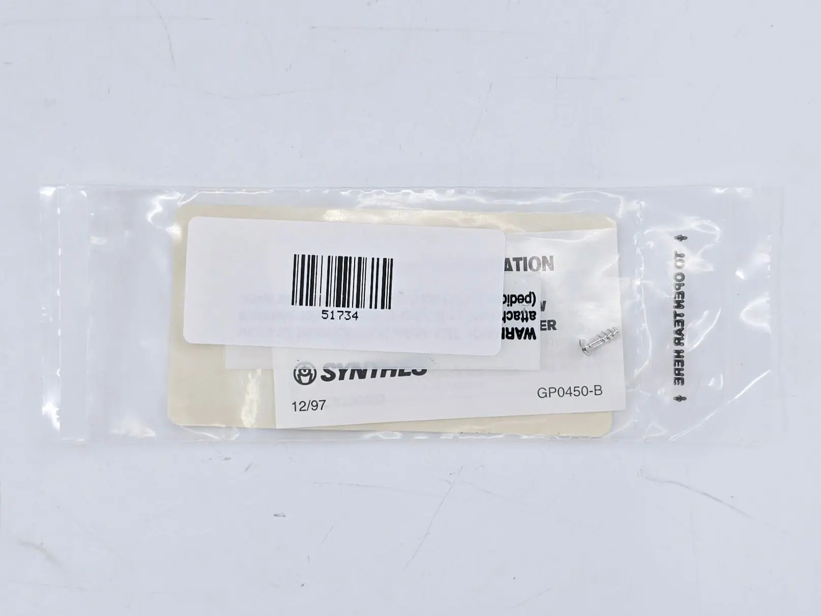 Synthes 202.608 3.0mm Cannulated Screw Short Thread/8mm - Image 3