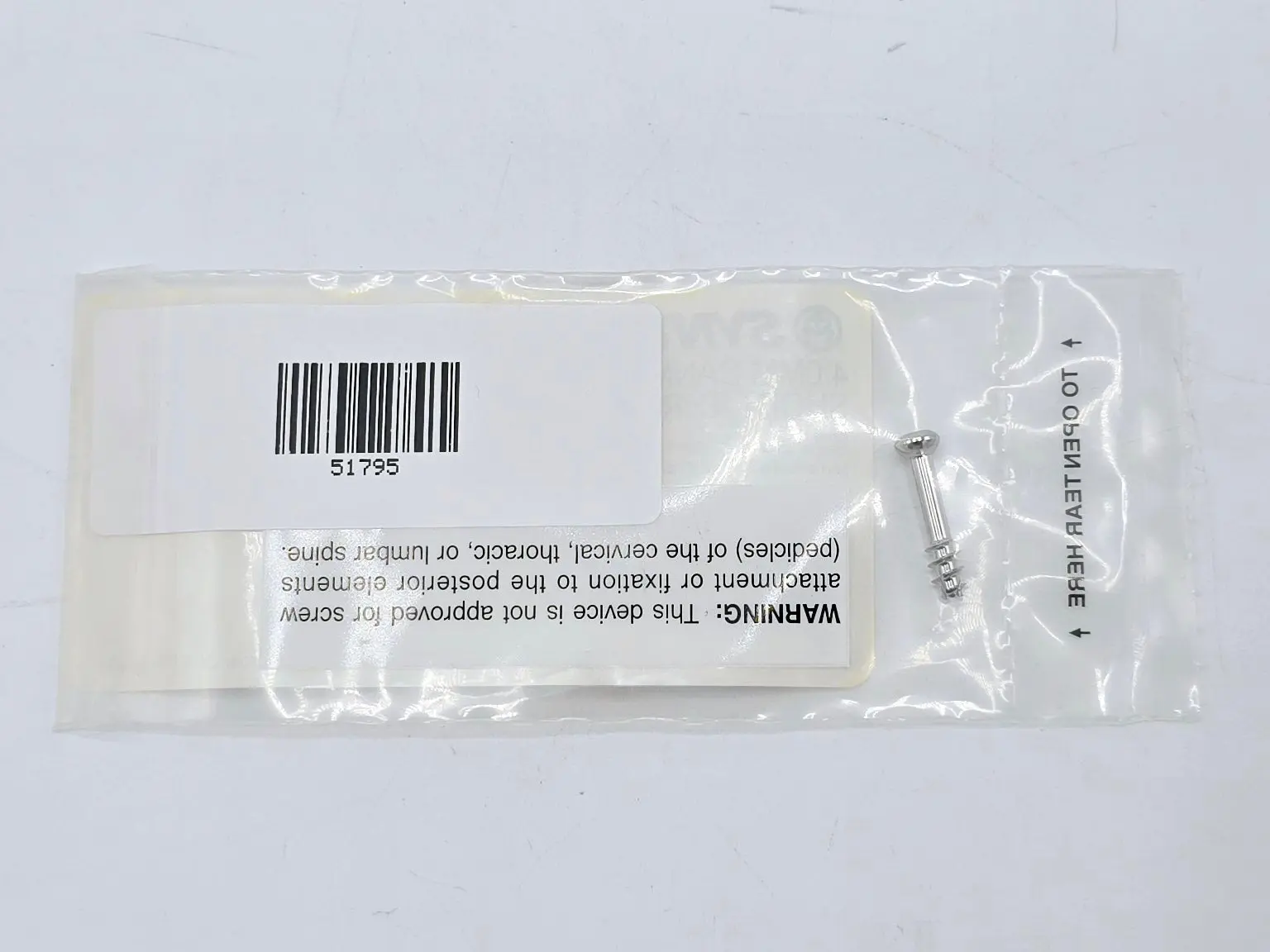 Synthes 207.618 4.0mm Cannulated Screw Short Thread/18mm - Image 2