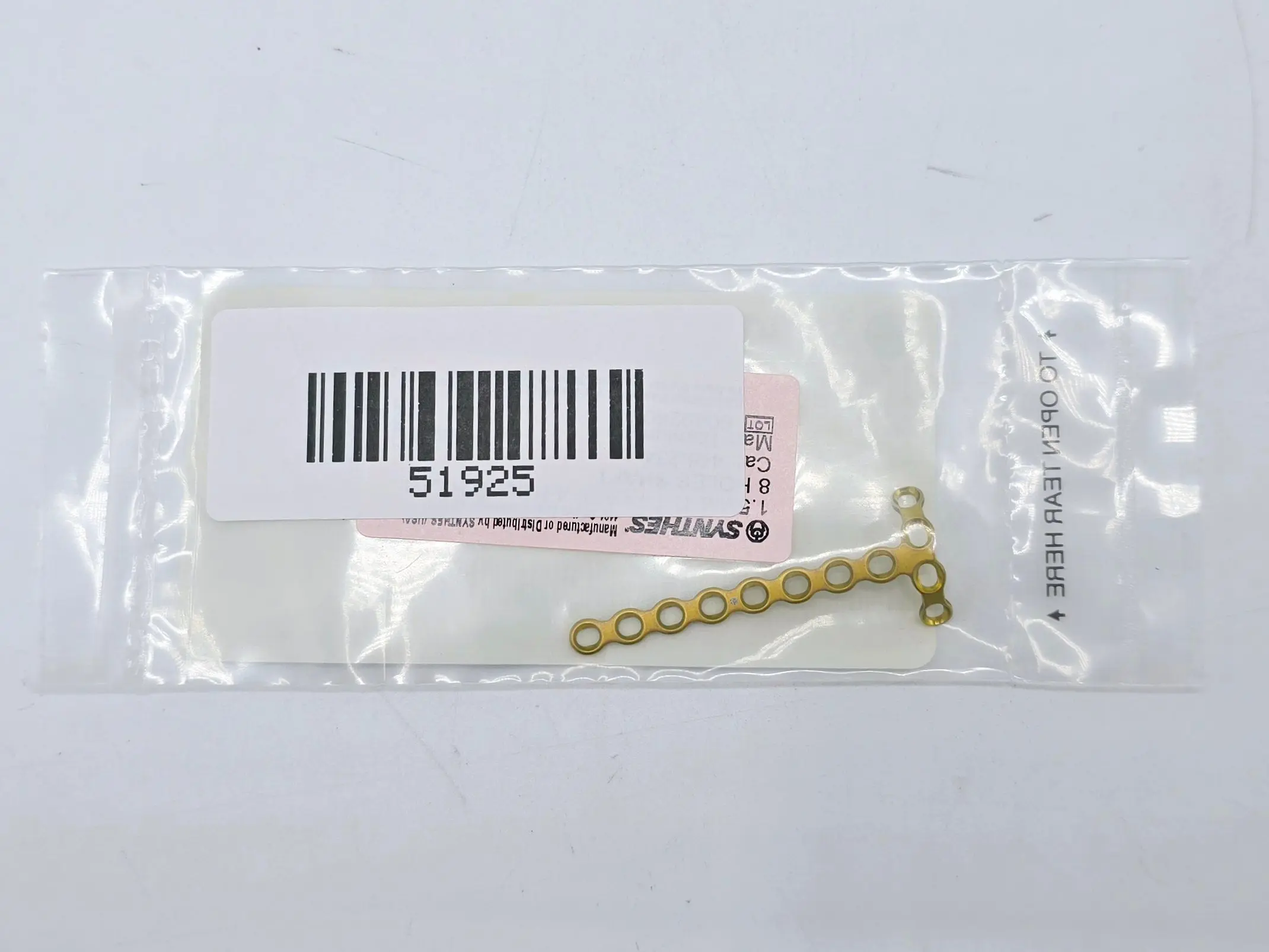 Synthes 446.234 1.5mm TI T-Plate 4 Holes Head/8 Holes Shaft - Image 3