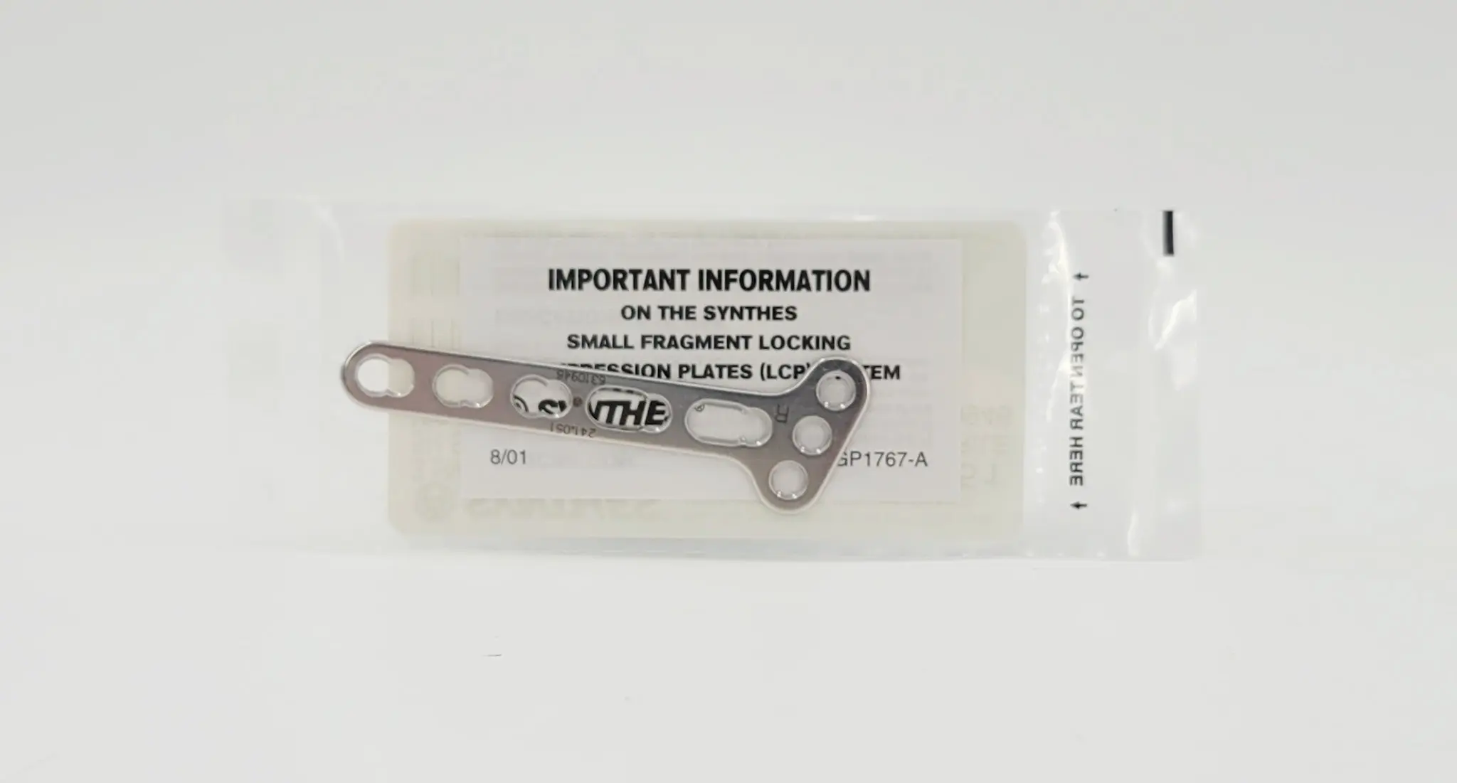 Synthes 241.051 3.5mm LCP T-Plate 3H Head 5H Shaft 74mm Oblique Right - Image 3