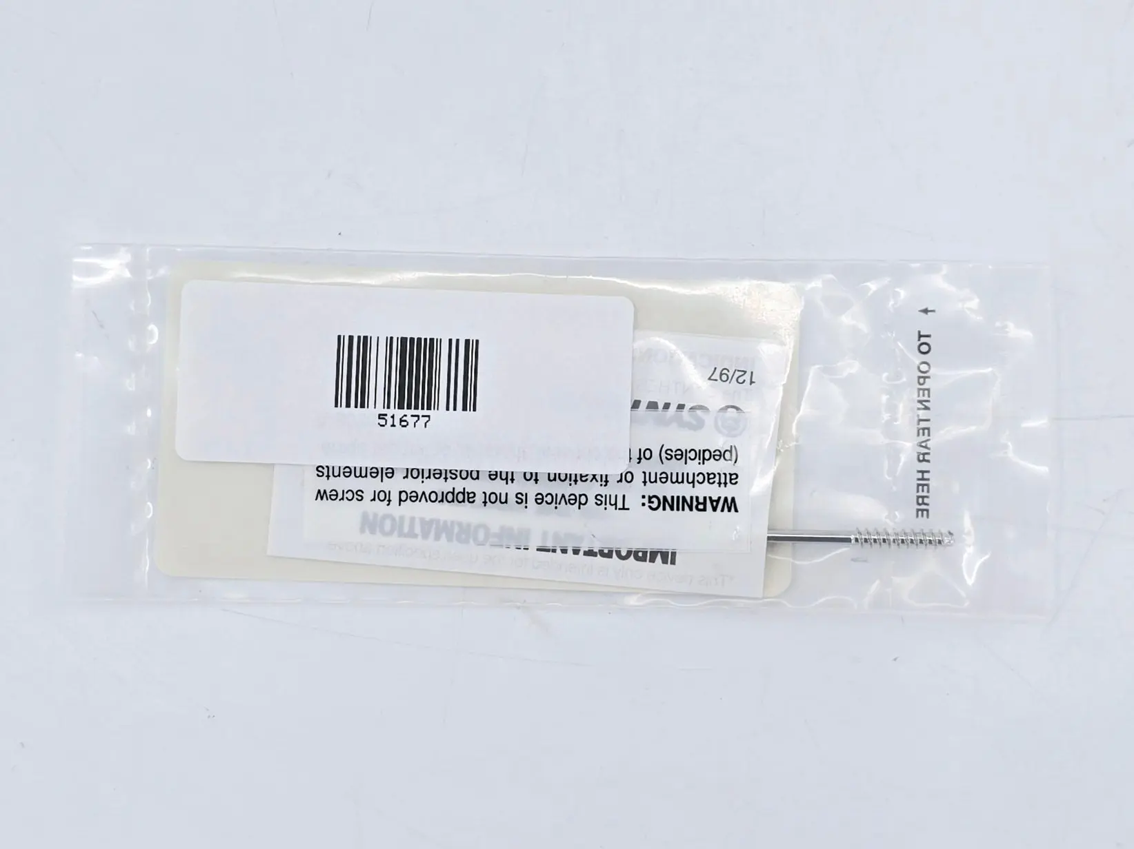 Synthes 202.730 3.0mm Cannulated Screw Long Thread/30mm - Image 3