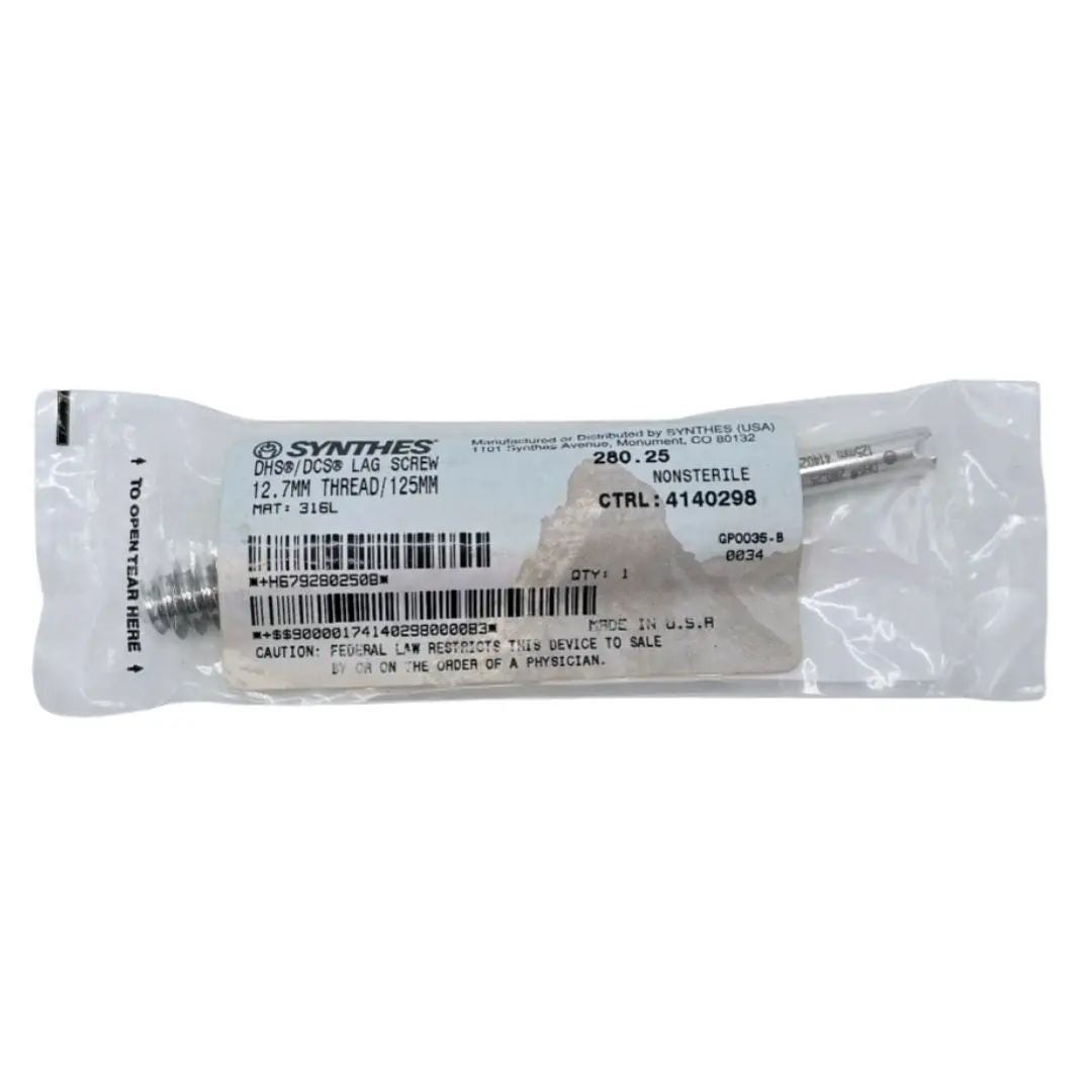 Synthes 280.25 DHS/DCS Lag Screw 12.7mm Thread/125mm
