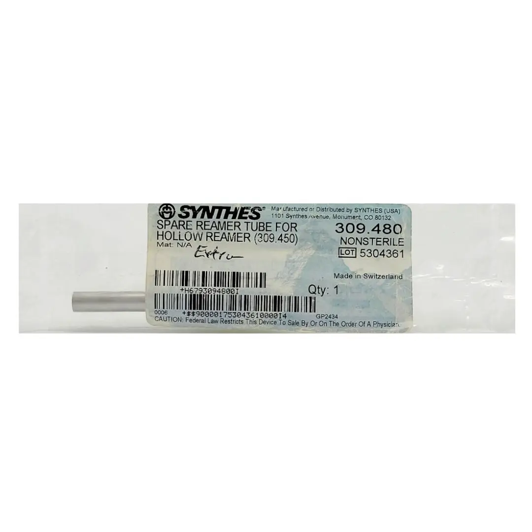 Synthes 309.480 Spare Reamer Tube for Hollow Reamer 309.450