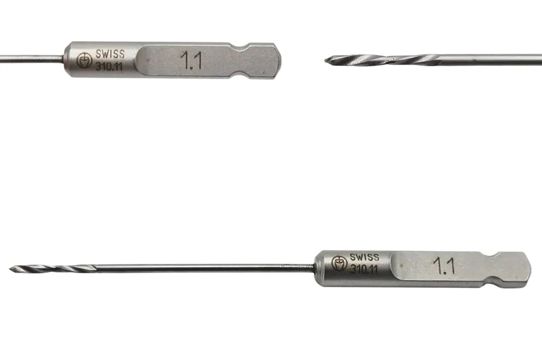 Synthes 310.11 Drill Bit Quick Coupling 1.1mm x 60mm Orthopedic Surgical Instrument