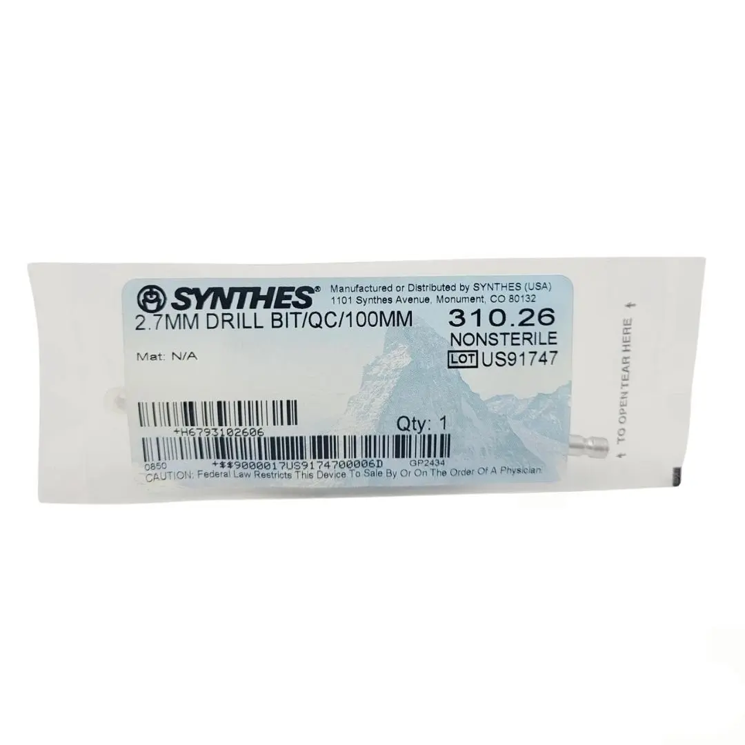 Synthes 310.26 2.7MM Drill Bit Quick Connect Orthopedic