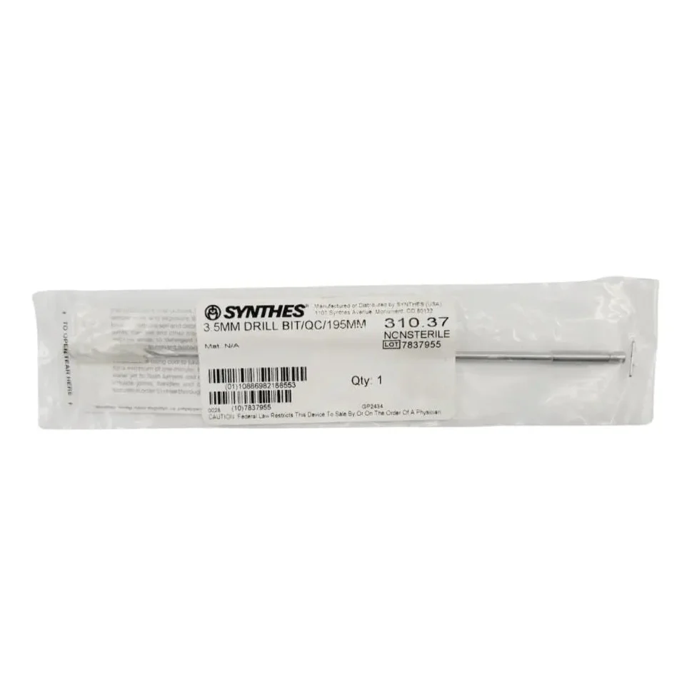 Synthes 310.37 Quick Connect Drill Bit 3.5mm Orthopedic 8"