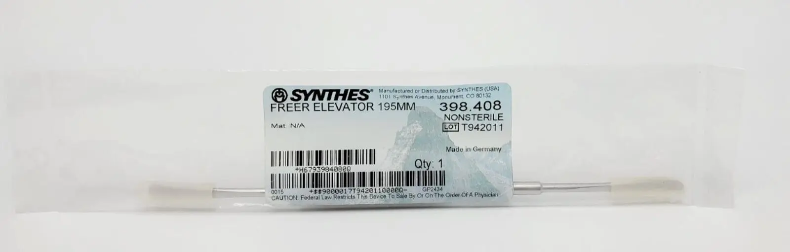 Synthes 310.408 Freer Elevator Orthopedic 7-3/4" - Image 2