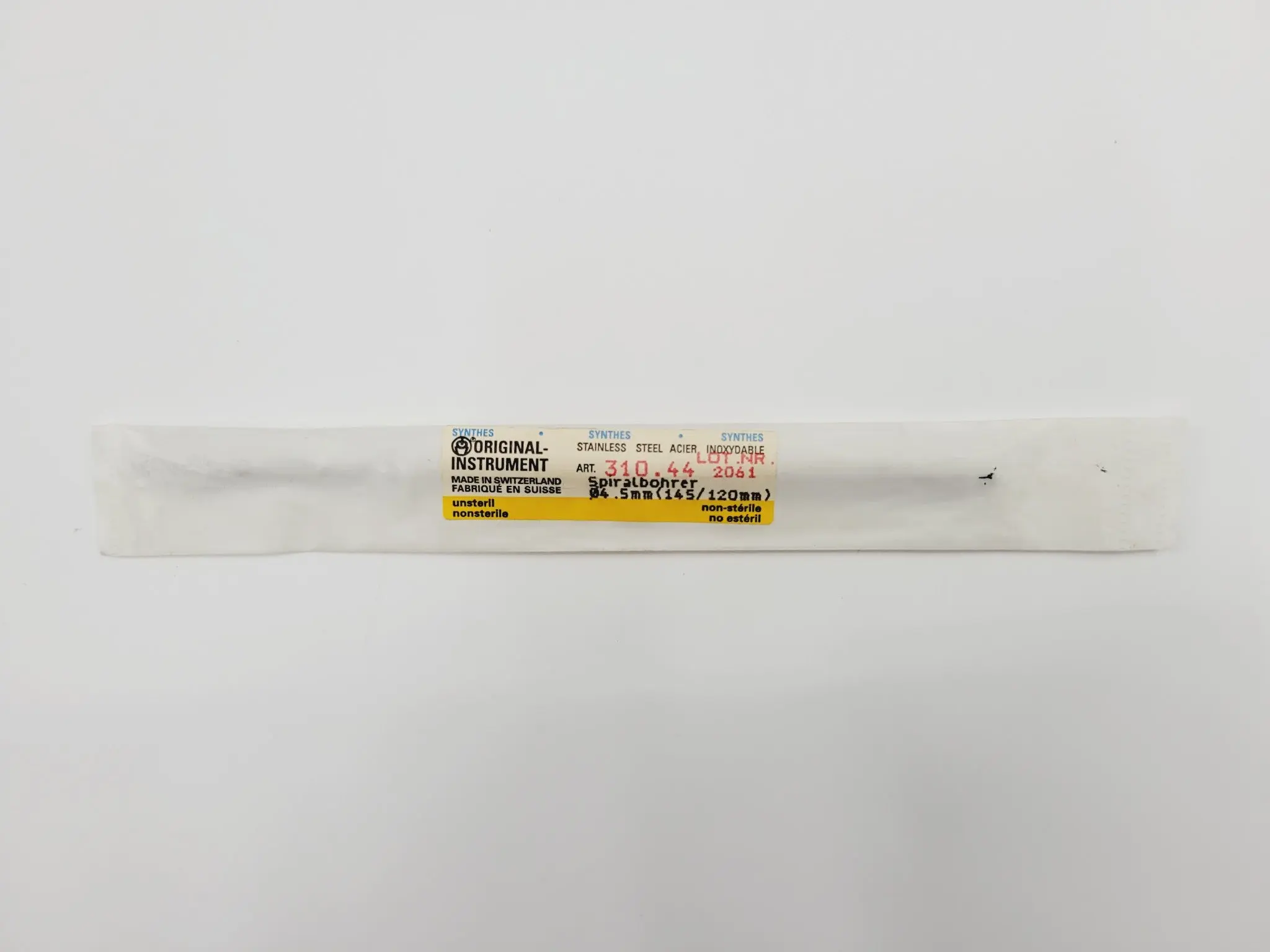 Synthes 310.44 Quick Connect Drill Bit 4.5mm Orthopedic 5-3/4" - Image 3