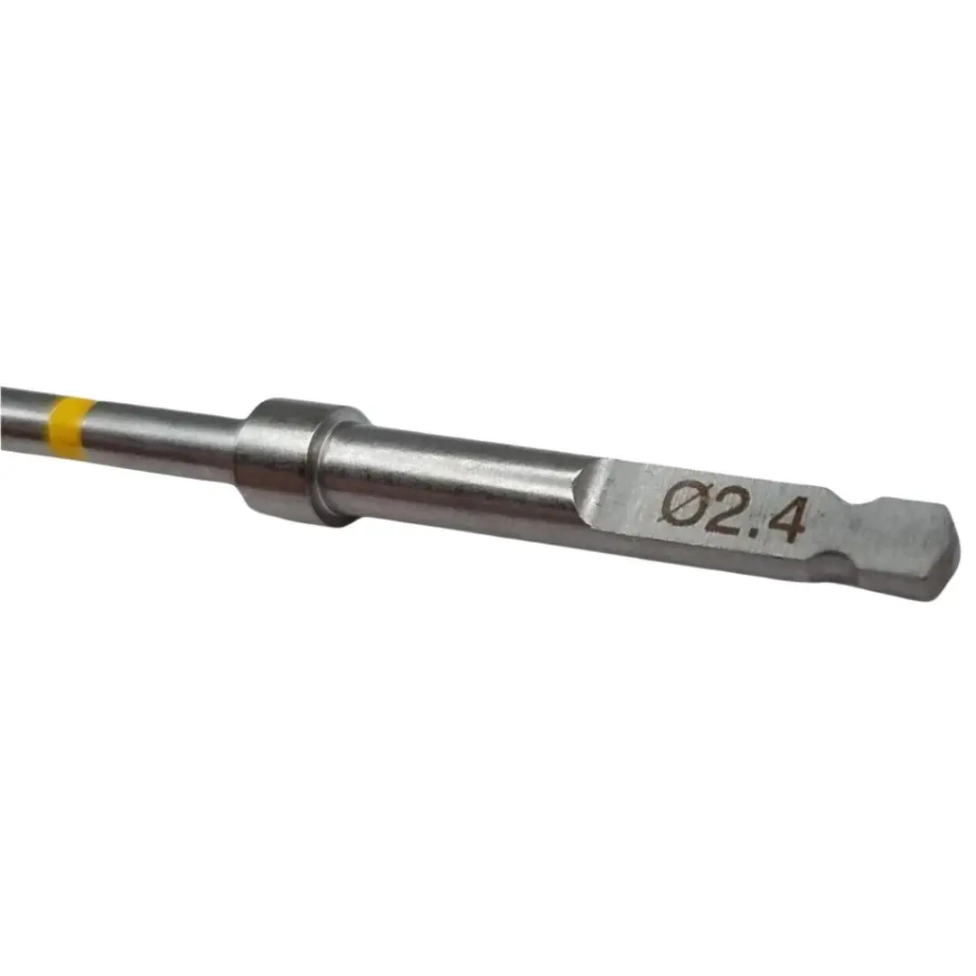 Synthes 388.394 Orthopedic 2.4mm Quick-Connect 2-Flute Drill Bit w/ Stop 8" - Image 2
