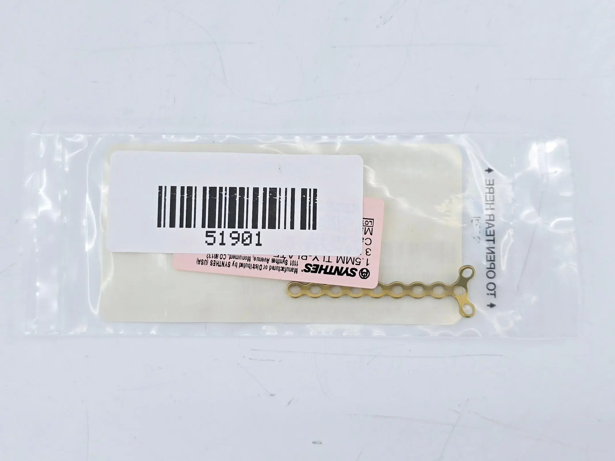 Synthes 446.612 1.5mm TI Y-Plate 3 X 8 Holes - Image 3
