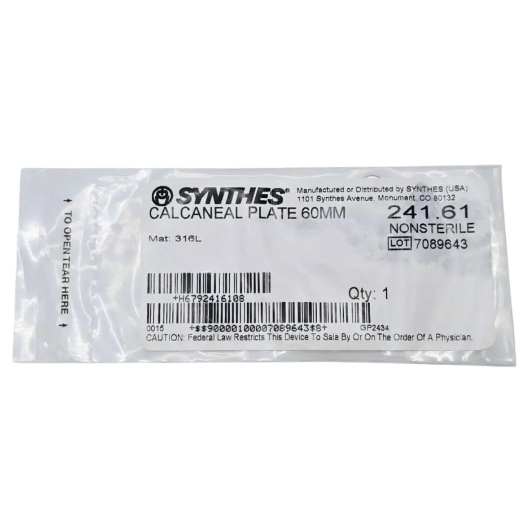 Synthes 241.61 Calcaneal Plate 60mm